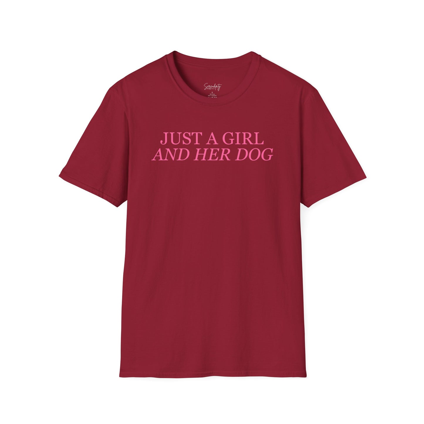 Just a Girl and Her Dog Soft Style Tee