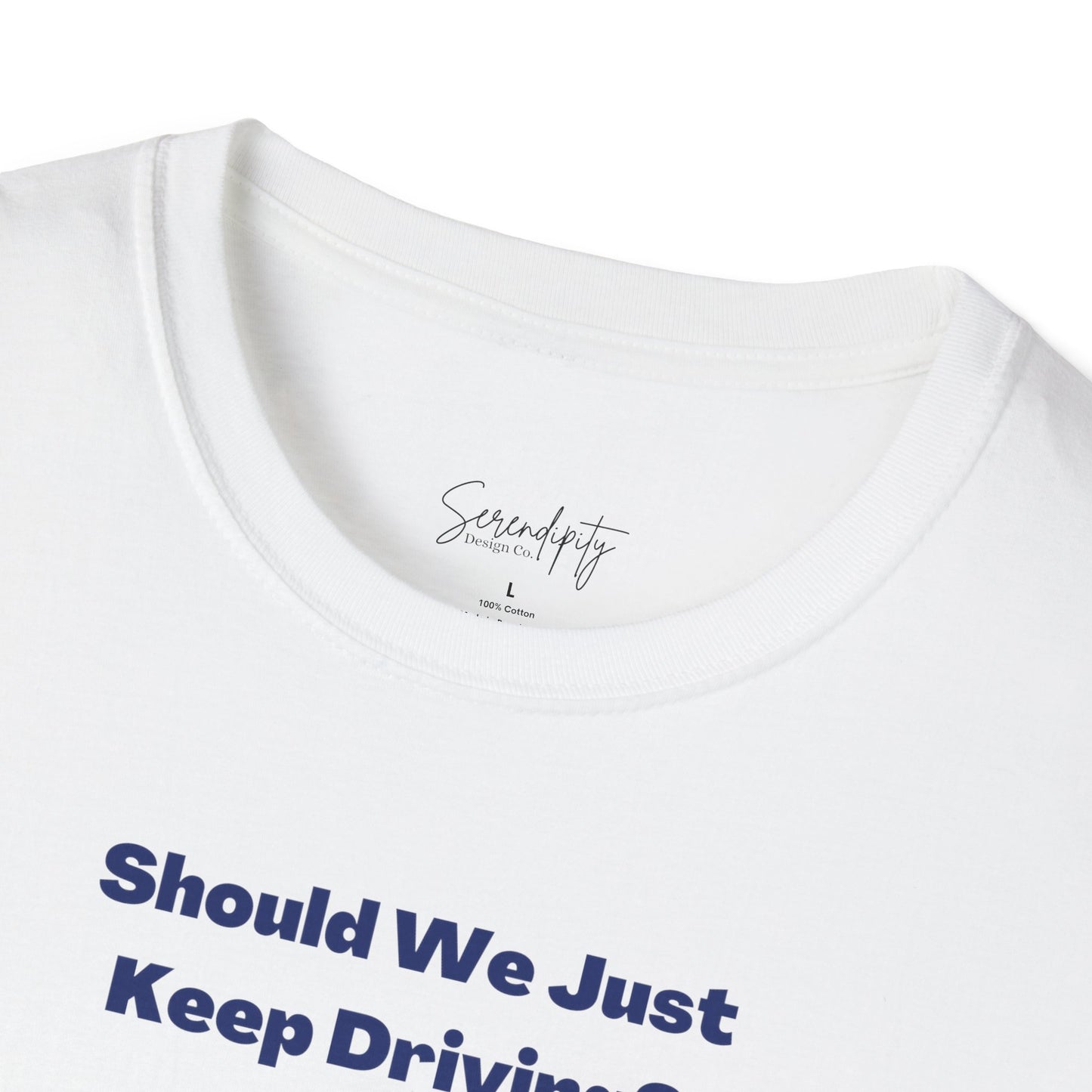 Should We Just Keep Driving Vintage Car Soft Style Tee