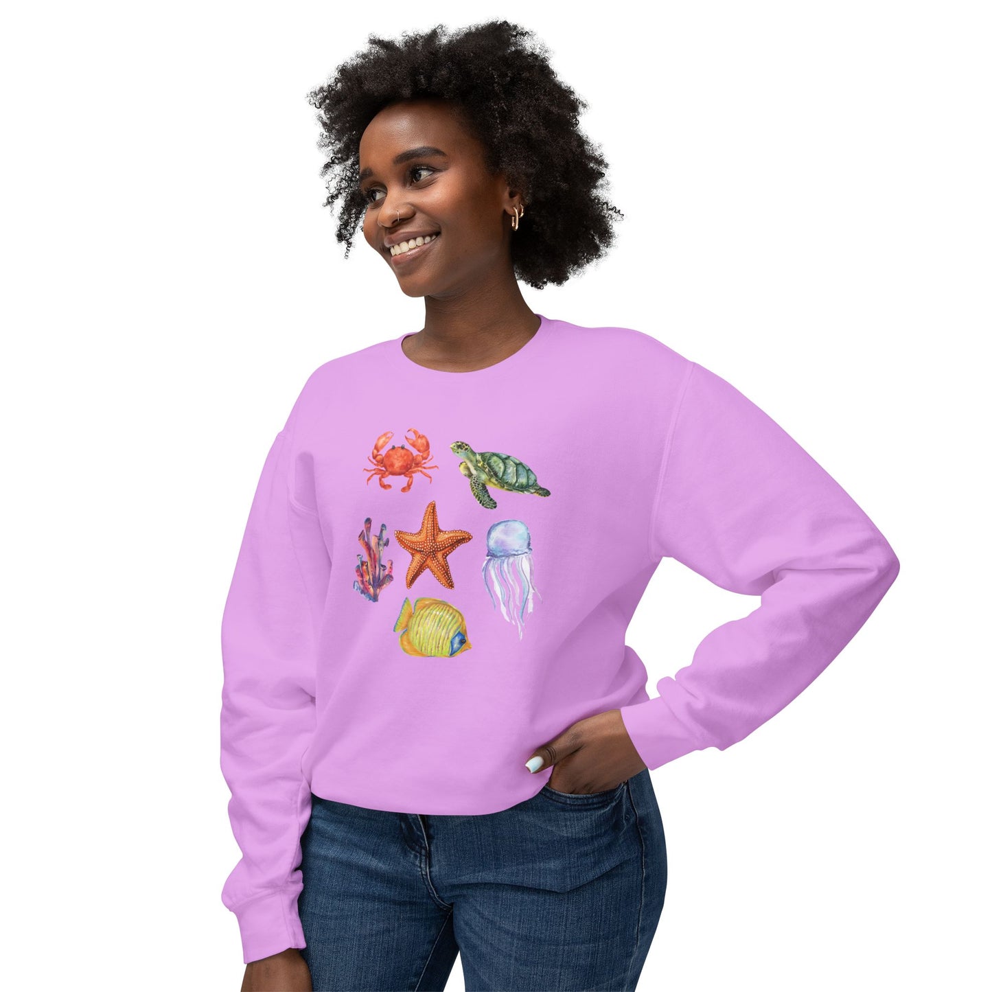Ocean Creatures Comfort Colors Sweatshirt