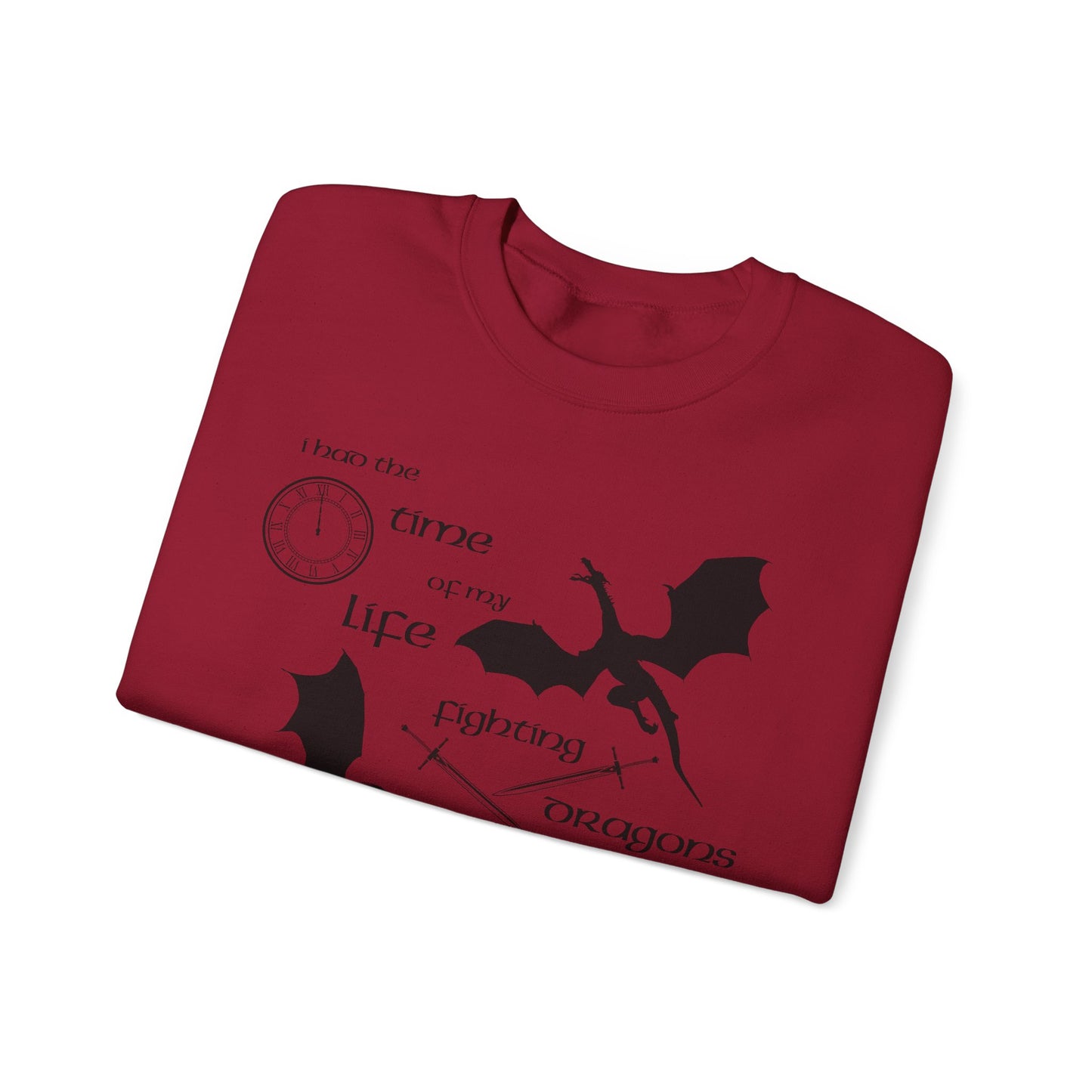 Fighting Dragons With You Crewneck Sweatshirt