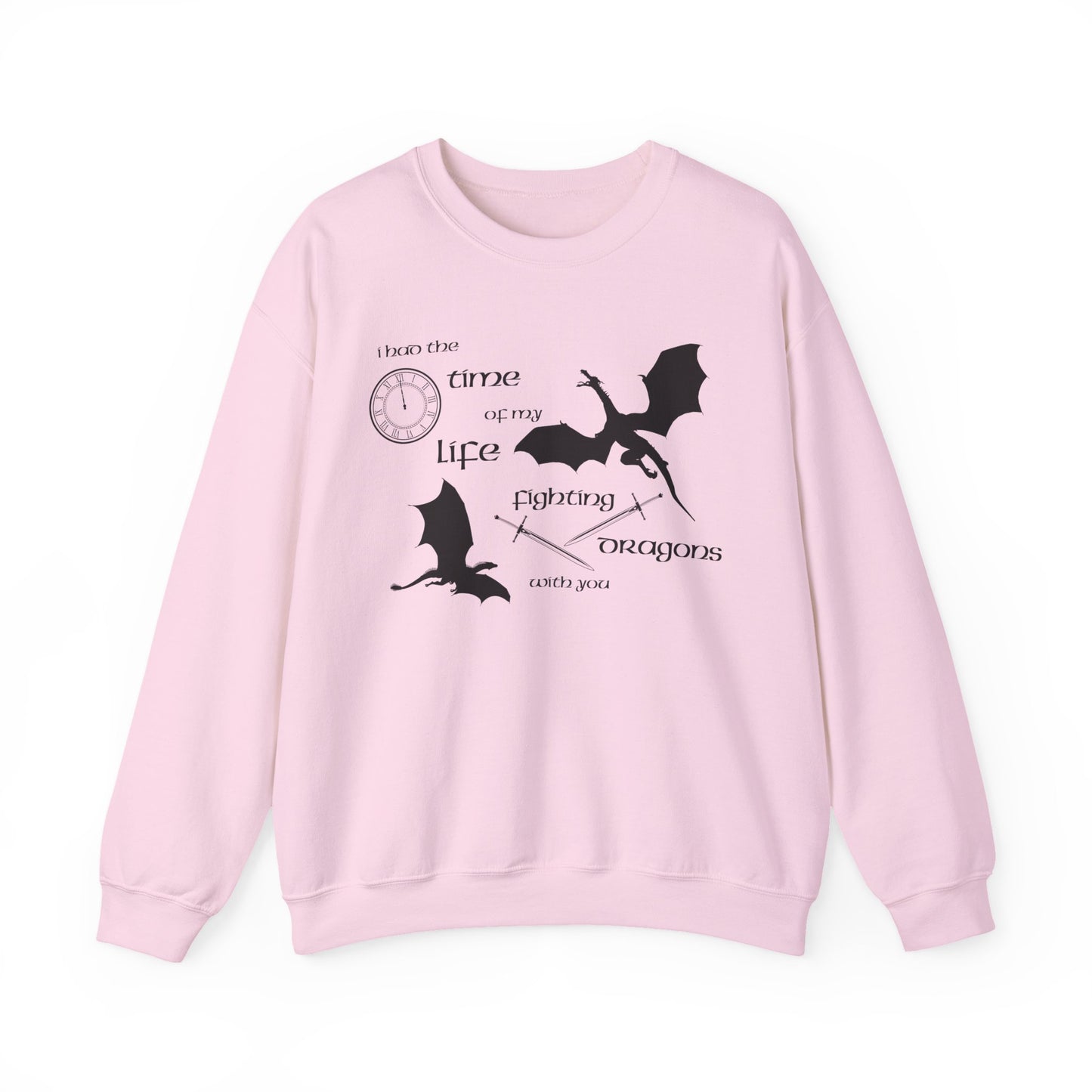 Fighting Dragons With You Crewneck Sweatshirt