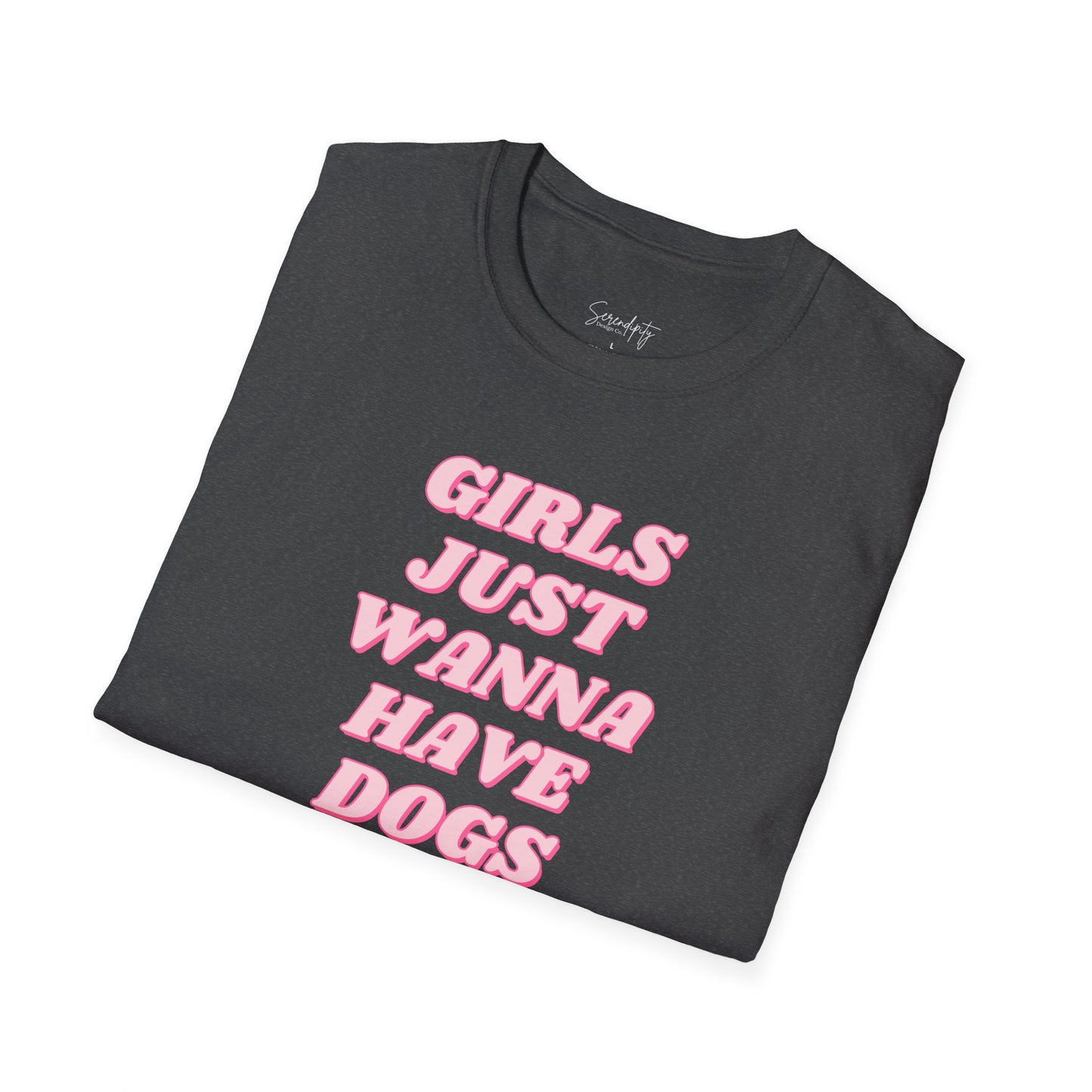Girls Just Wanna Have Dogs Soft Style Tee