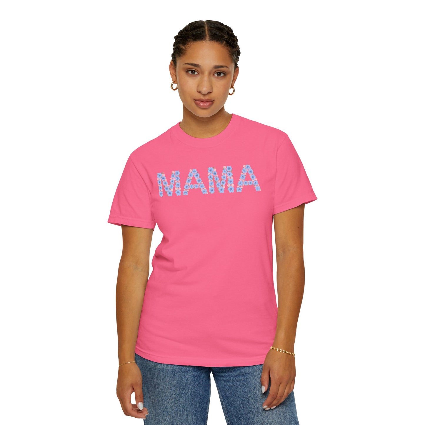 Mama Floral Comfort Colors Tee