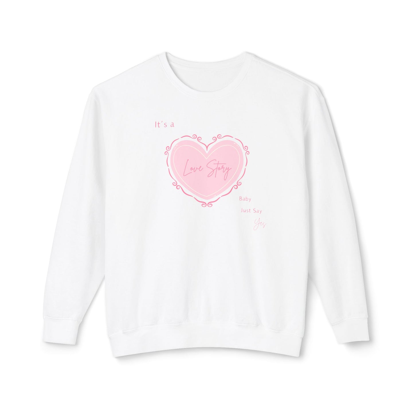 Love Story Coquette Comfort Colors Sweatshirt
