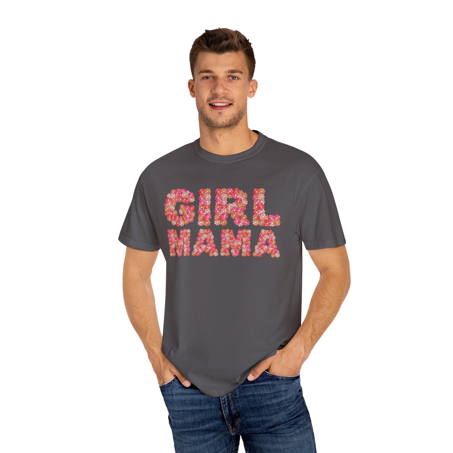 Girl Mama Floral Comfort Colors Tee
