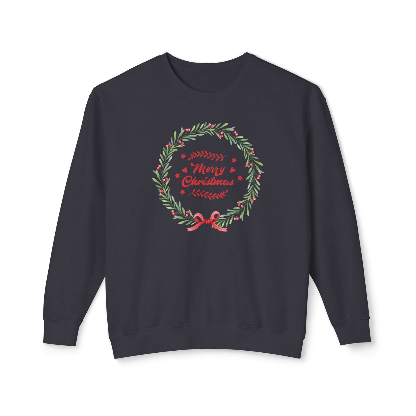 Merry Christmas Wreath Comfort Colors Sweatshirt