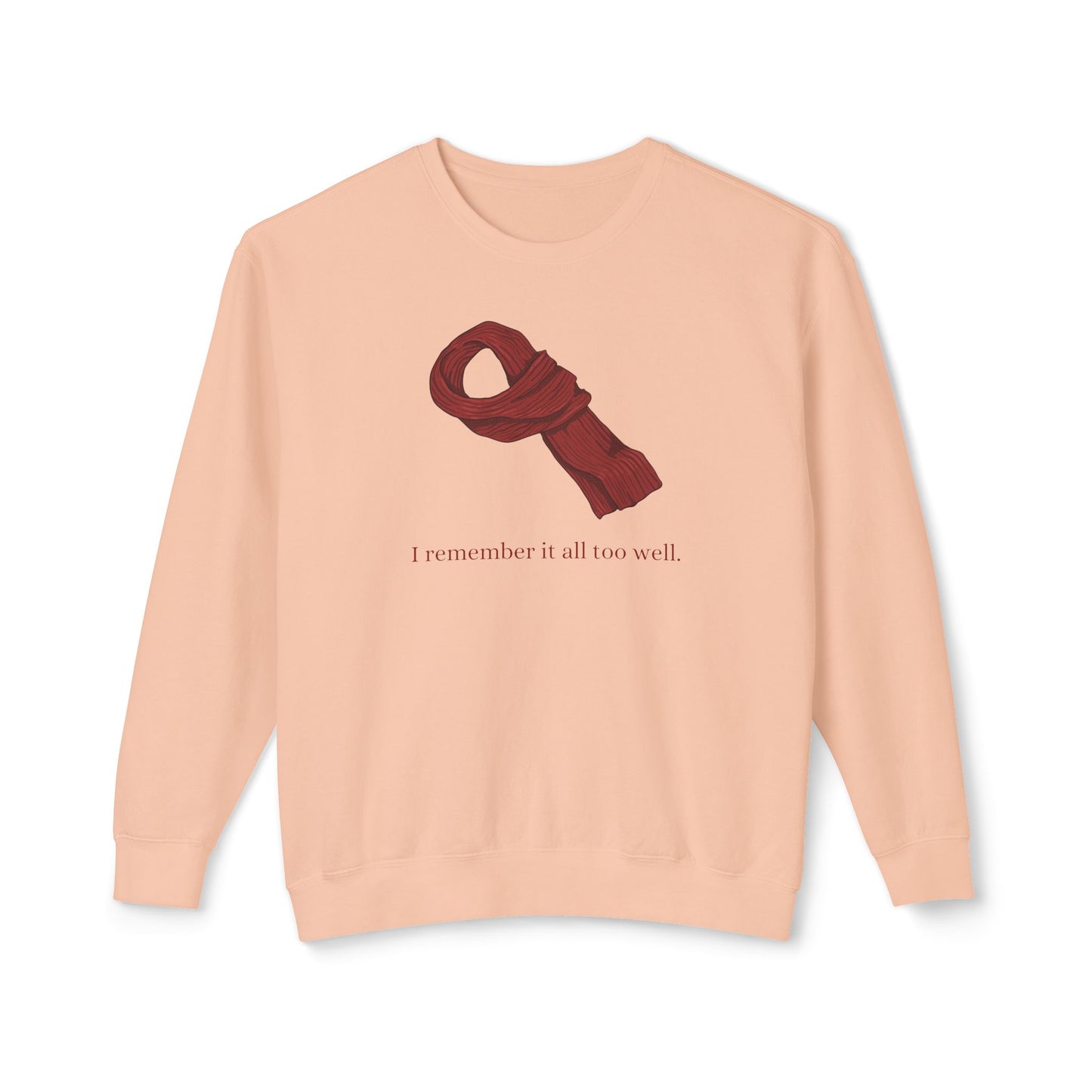 Red Scarf Comfort Colors Sweatshirt