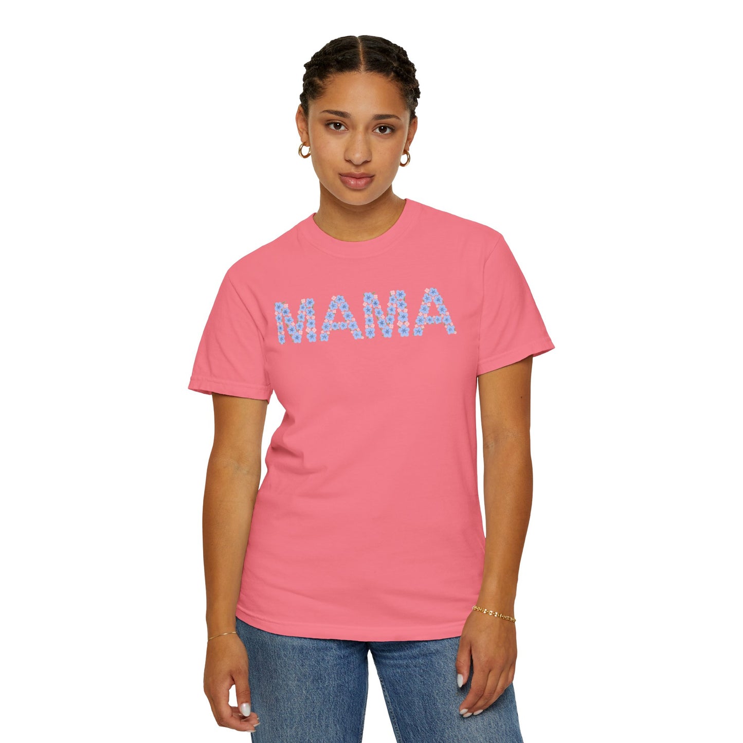 Mama Floral Comfort Colors Tee