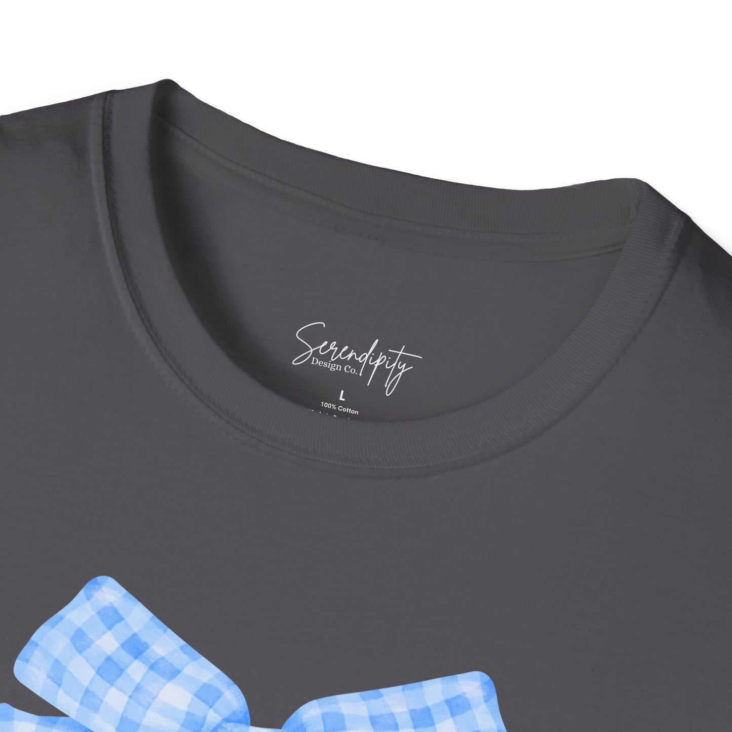 Blue Bow Mama Soft Style Tee