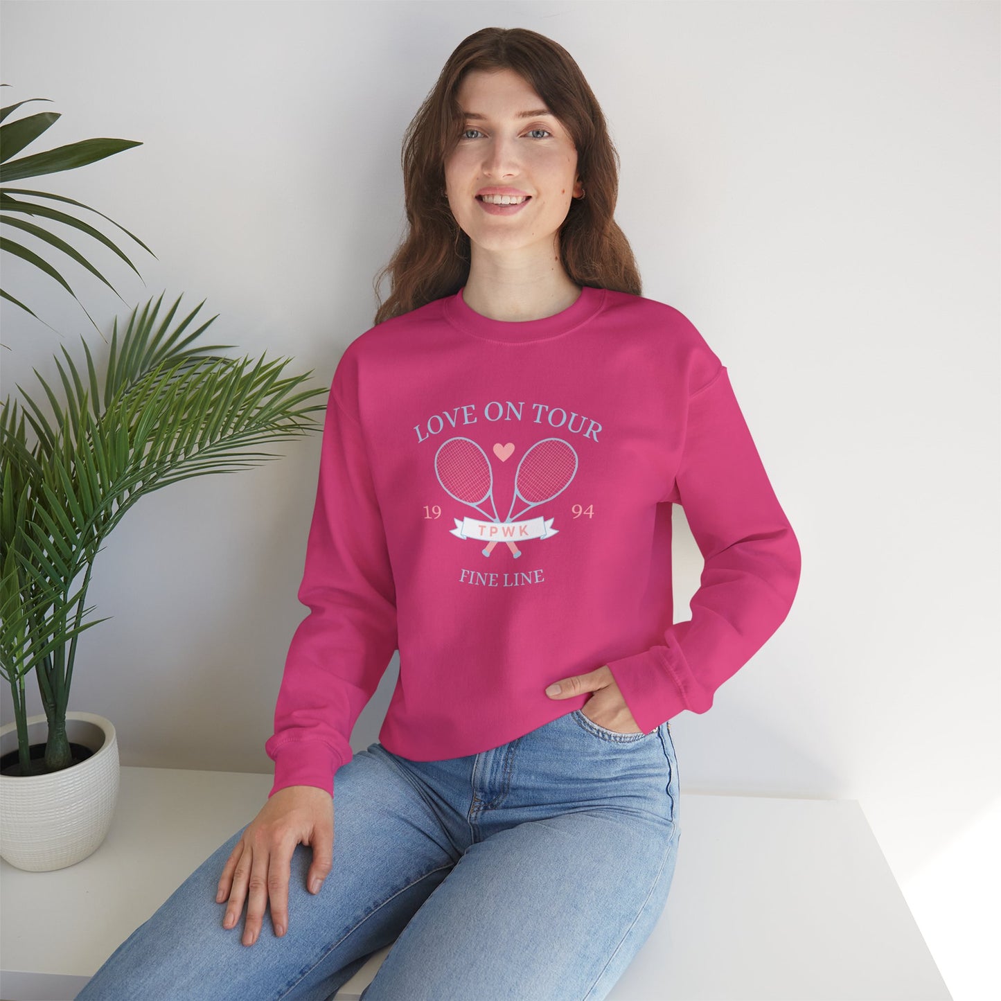 Fine Line Tennis Club Unisex Crewneck