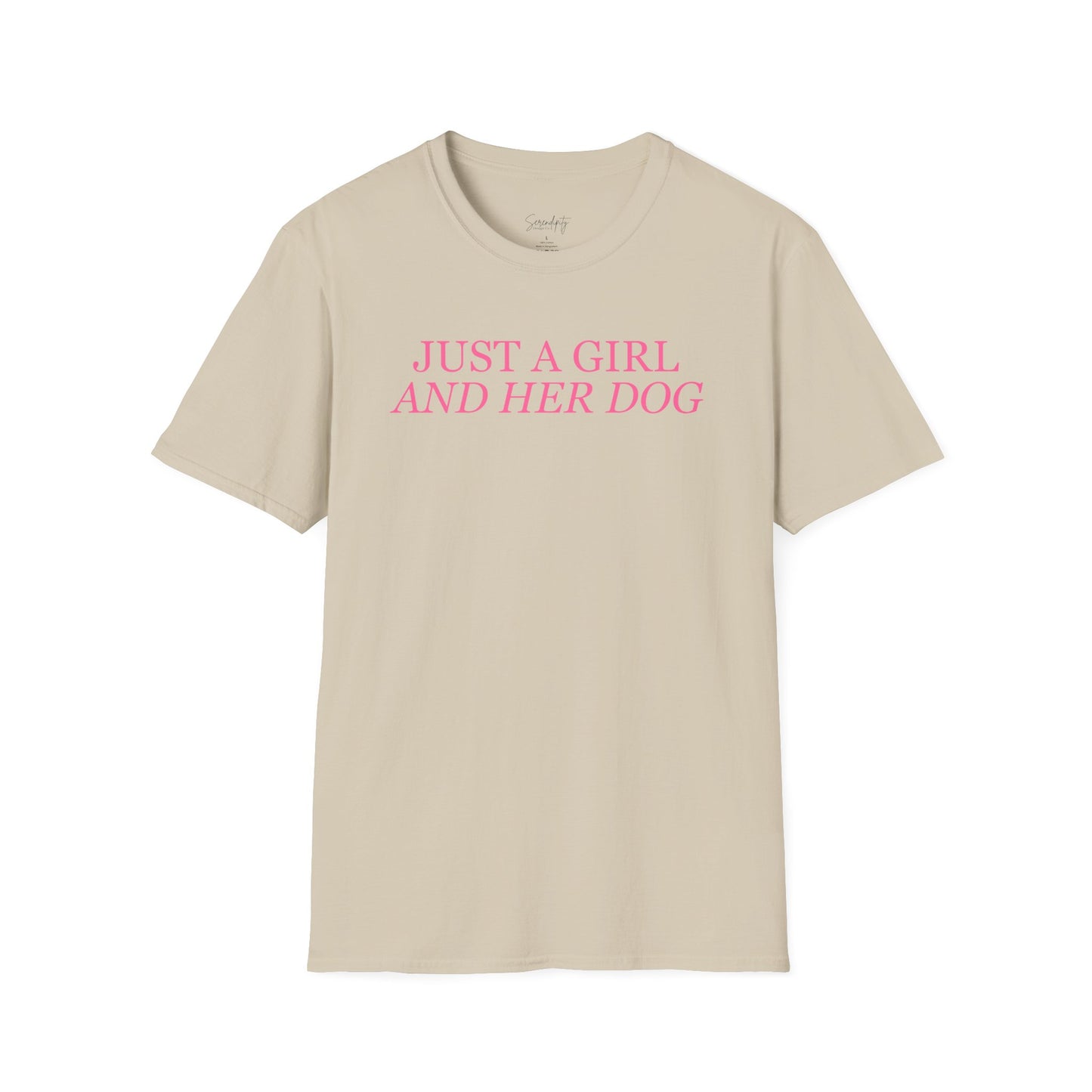 Just a Girl and Her Dog Soft Style Tee