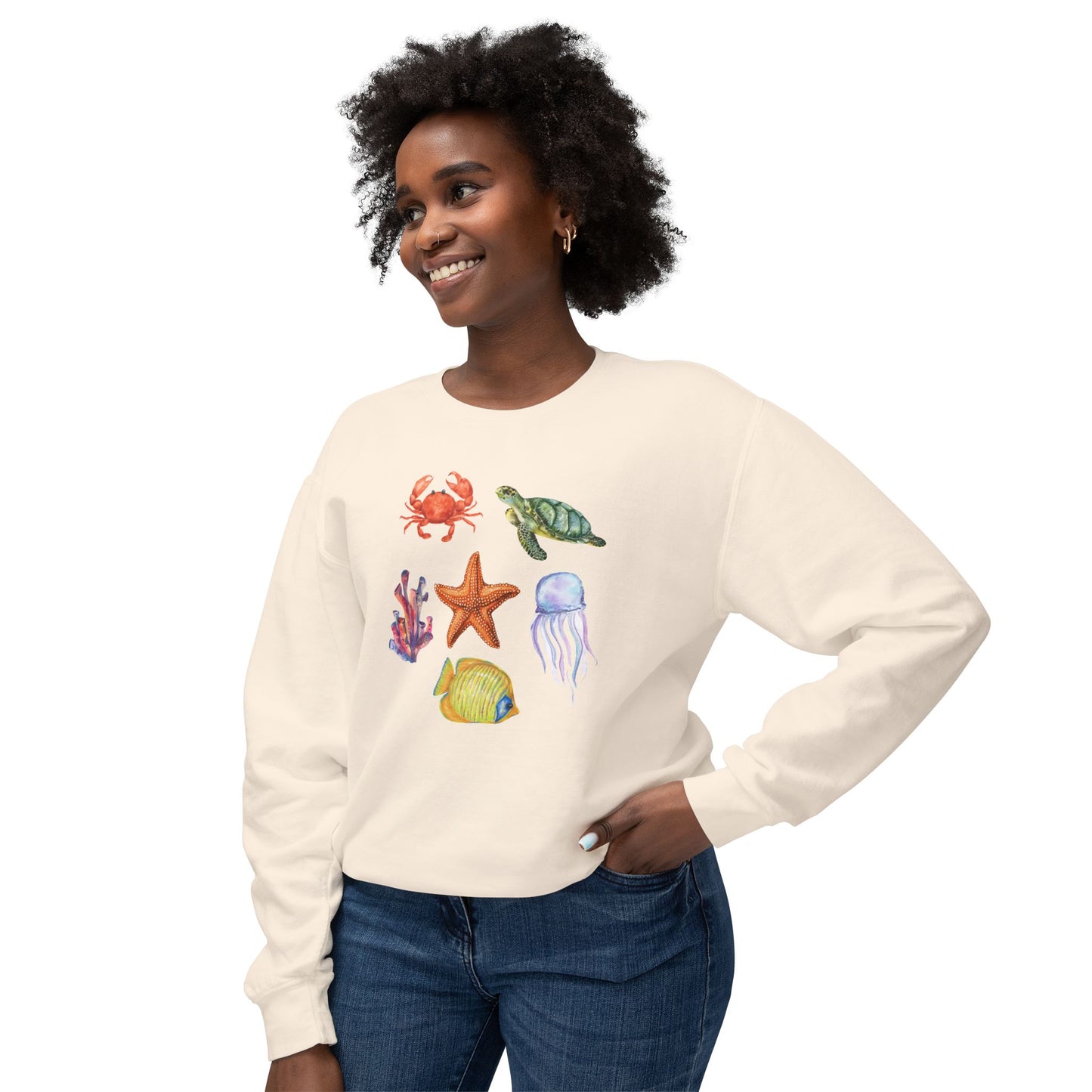 Ocean Creatures Comfort Colors Sweatshirt