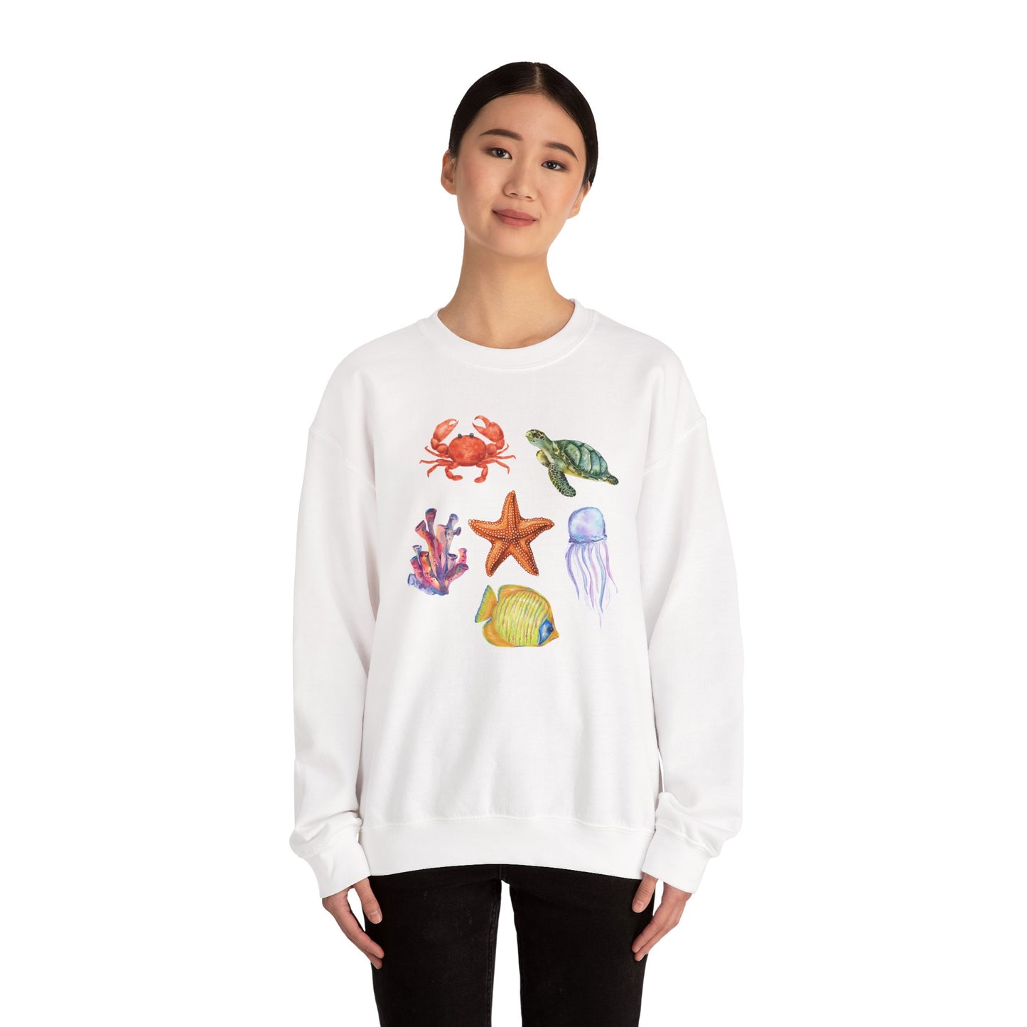 Ocean Creatures Crewneck Sweatshirt