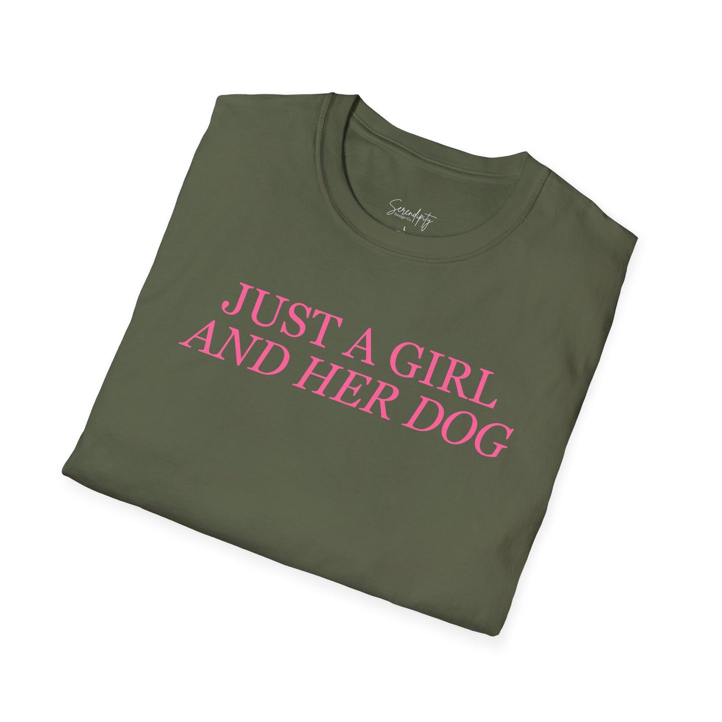 Just a Girl and Her Dog Soft Style Tee