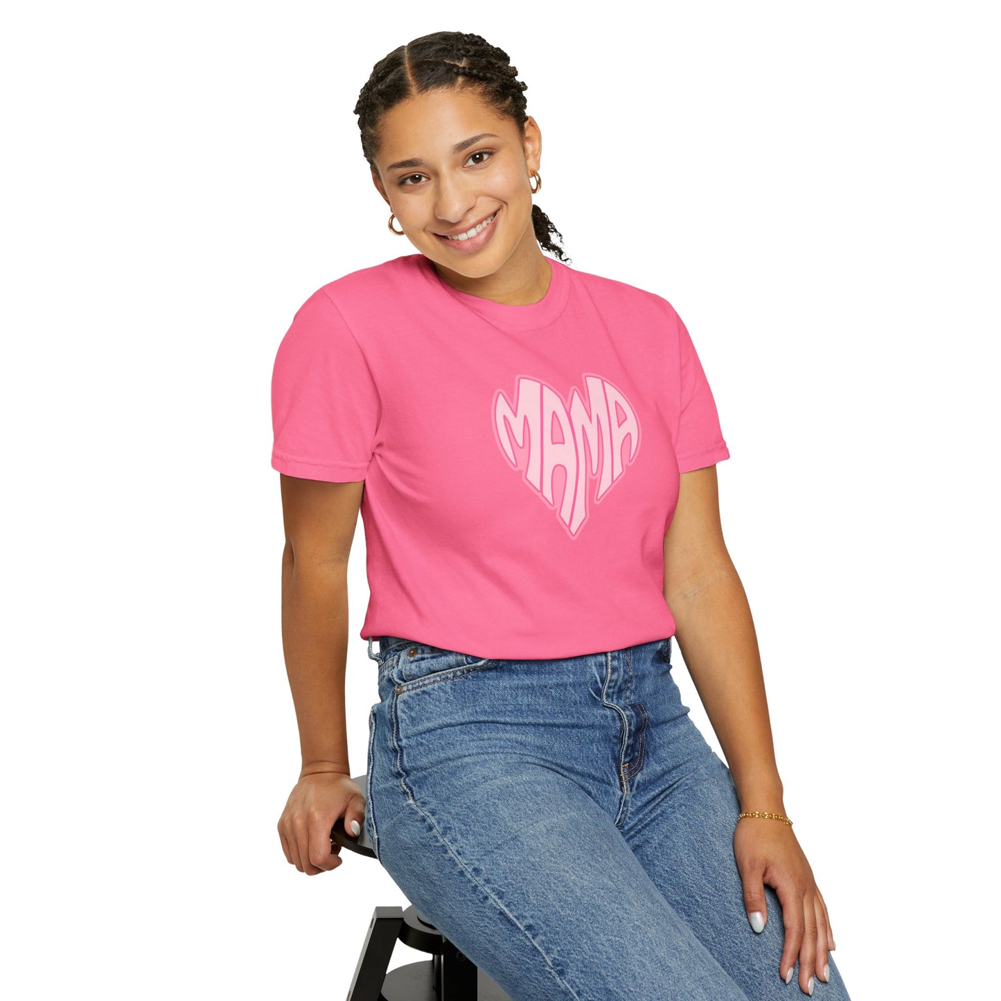 Mama Heart Comfort Colors Tee