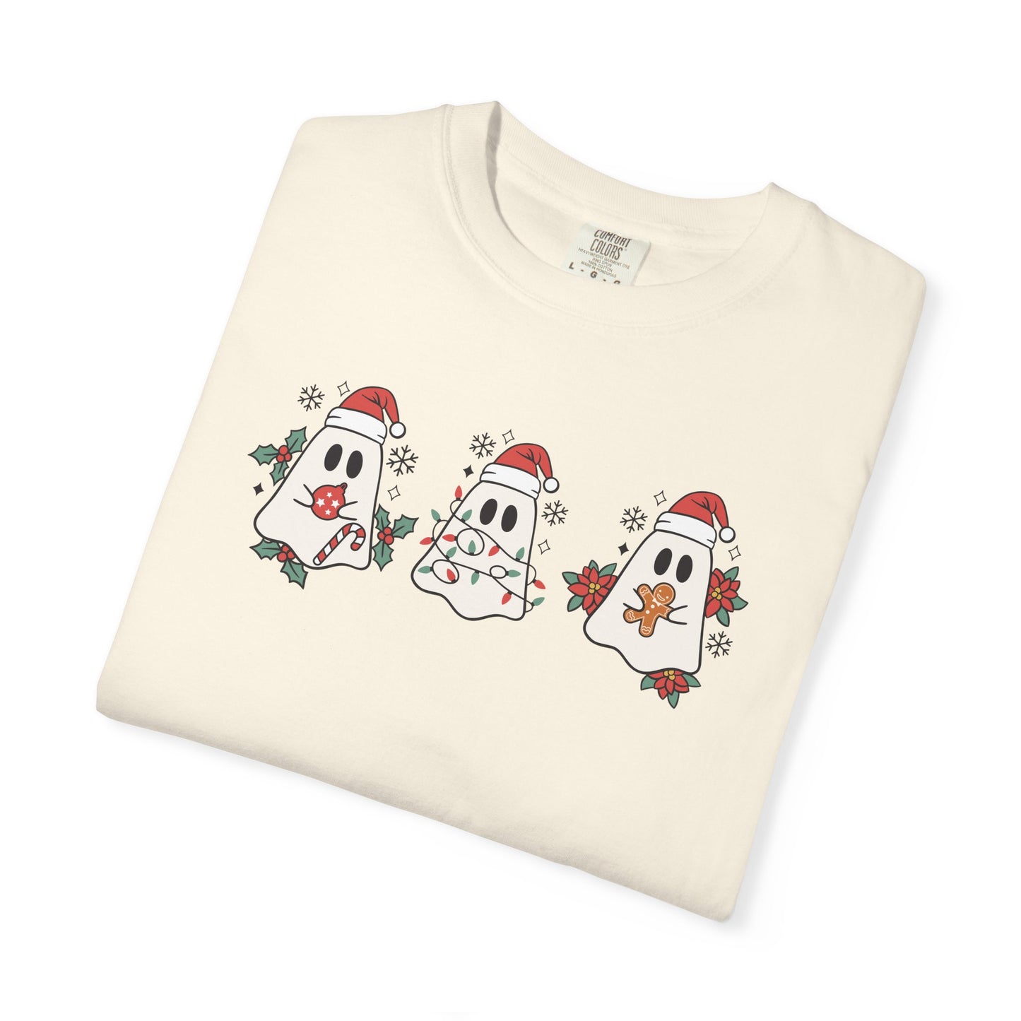 Christmas Ghosties Comfort Colors Tee