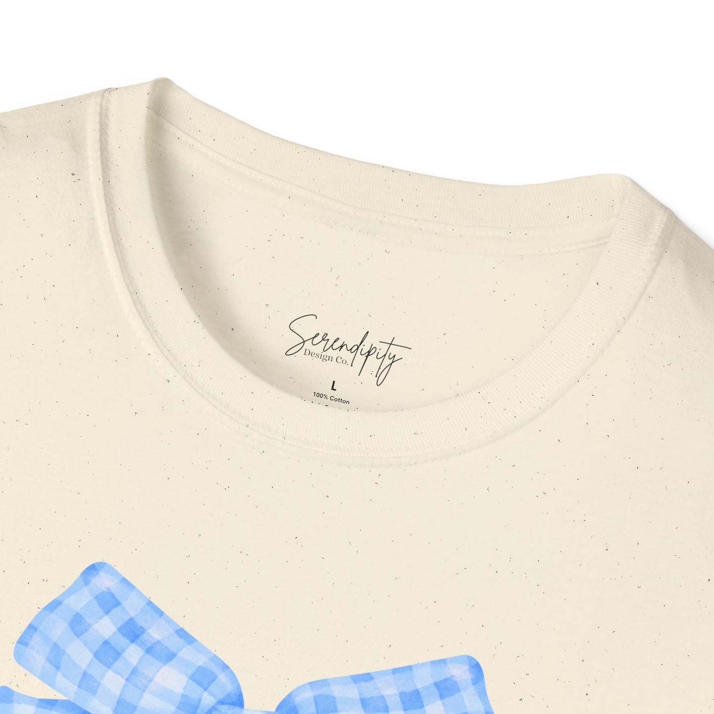 Blue Bow Mama Soft Style Tee