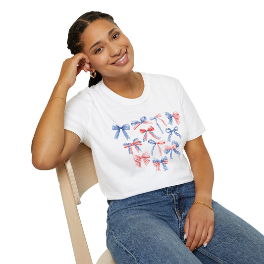 Patriotic Bows Soft Style Tee