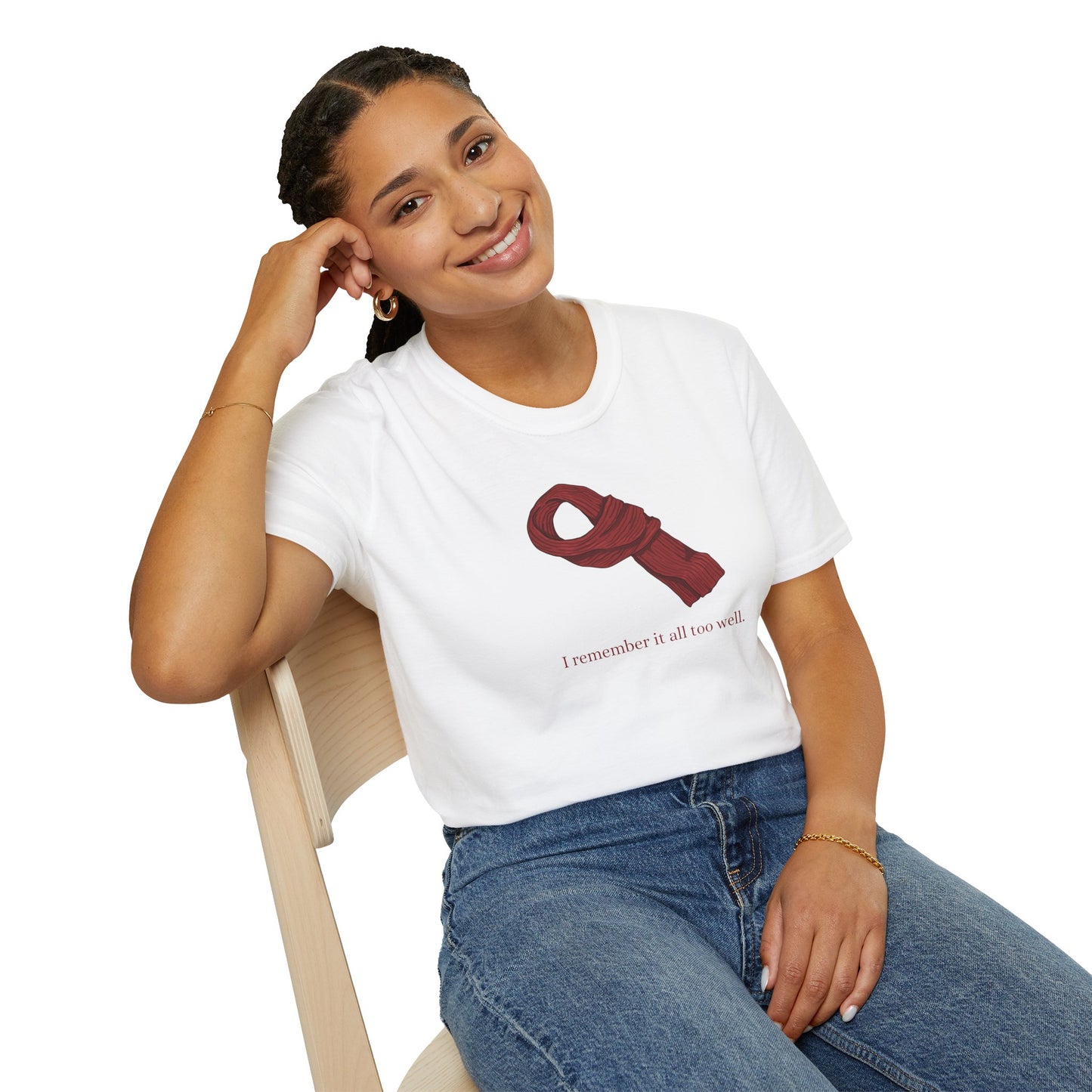 Red Scarf Soft Style Tee