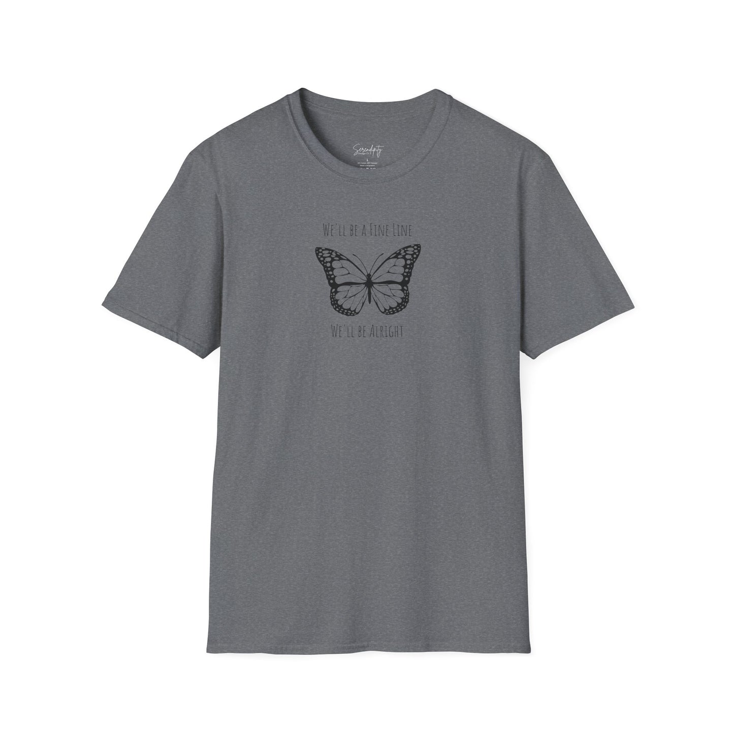 Fine Line Butterfly Soft Style Tee
