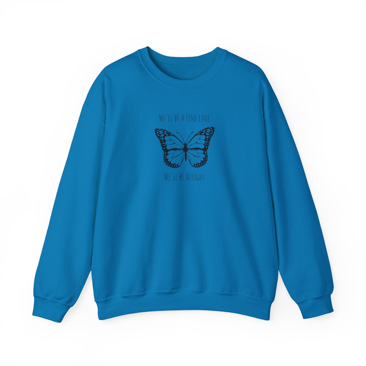 Fine Line Butterfly Crewneck Sweatshirt