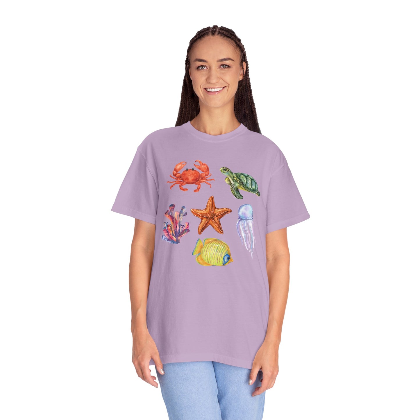 Ocean Creatures Comfort Colors Tee