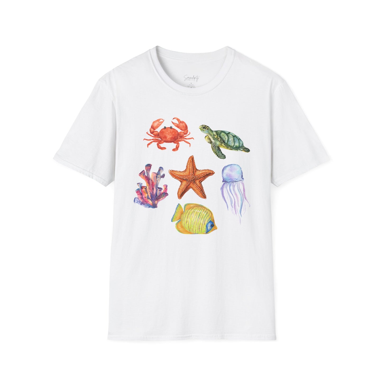 Ocean Creatures Soft Style Tee