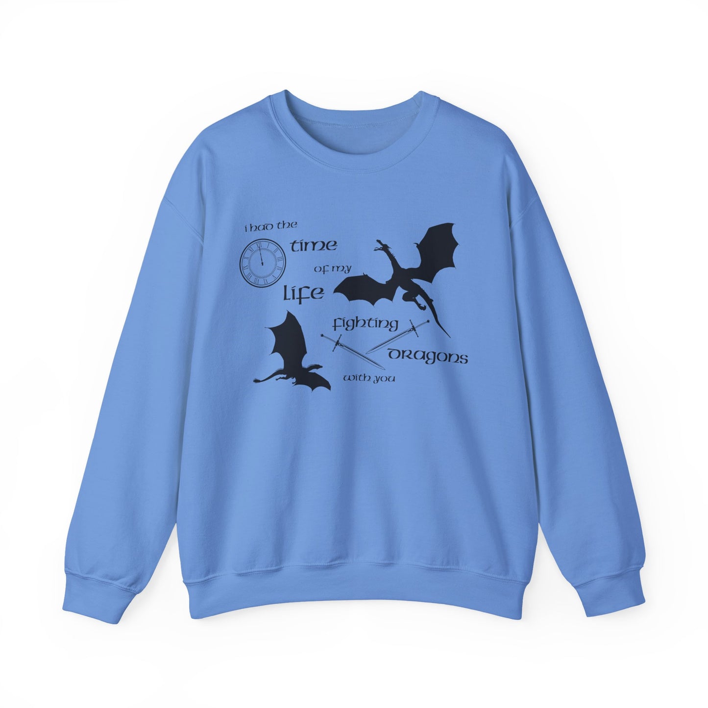 Fighting Dragons With You Crewneck Sweatshirt
