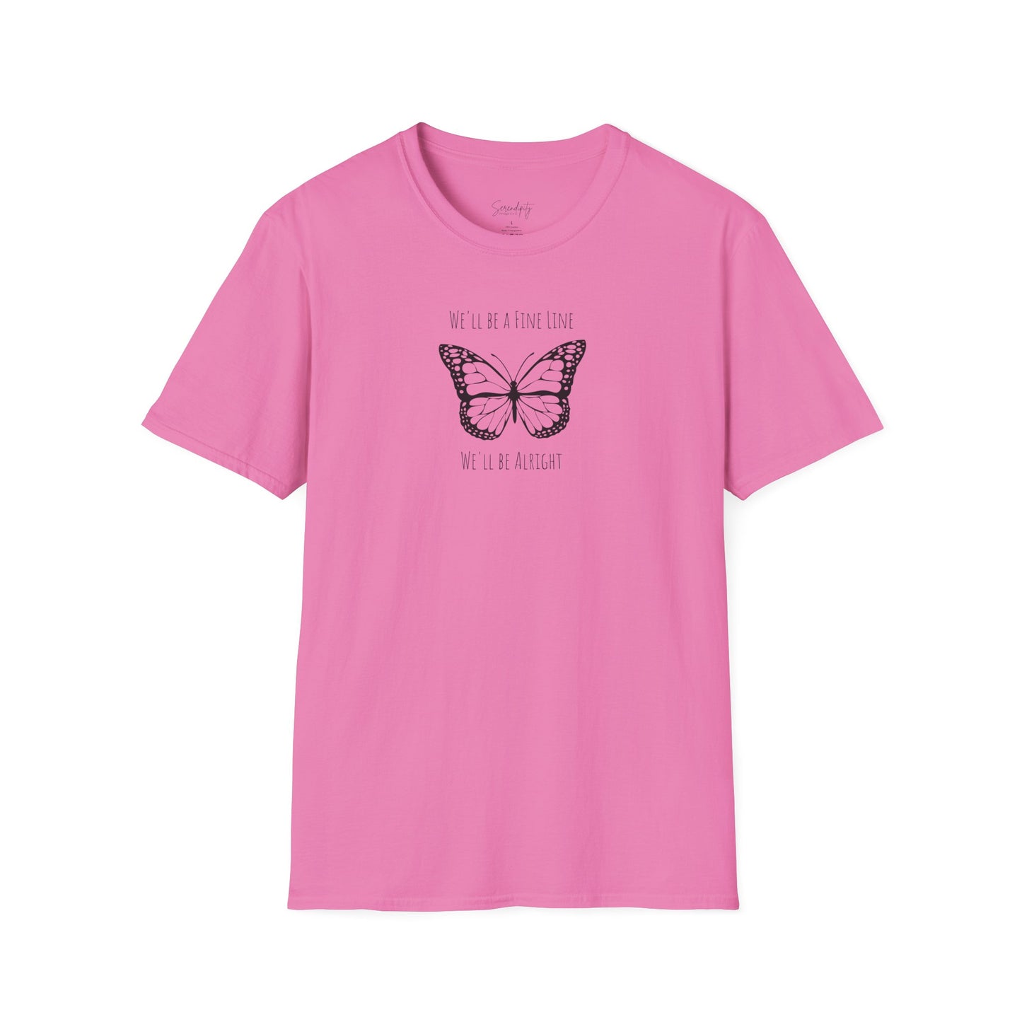 Fine Line Butterfly Soft Style Tee
