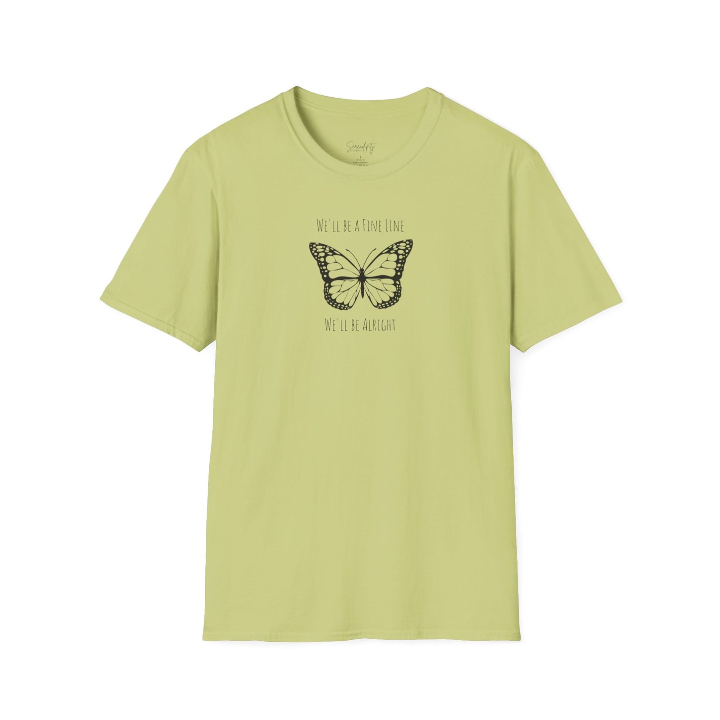 Fine Line Butterfly Soft Style Tee