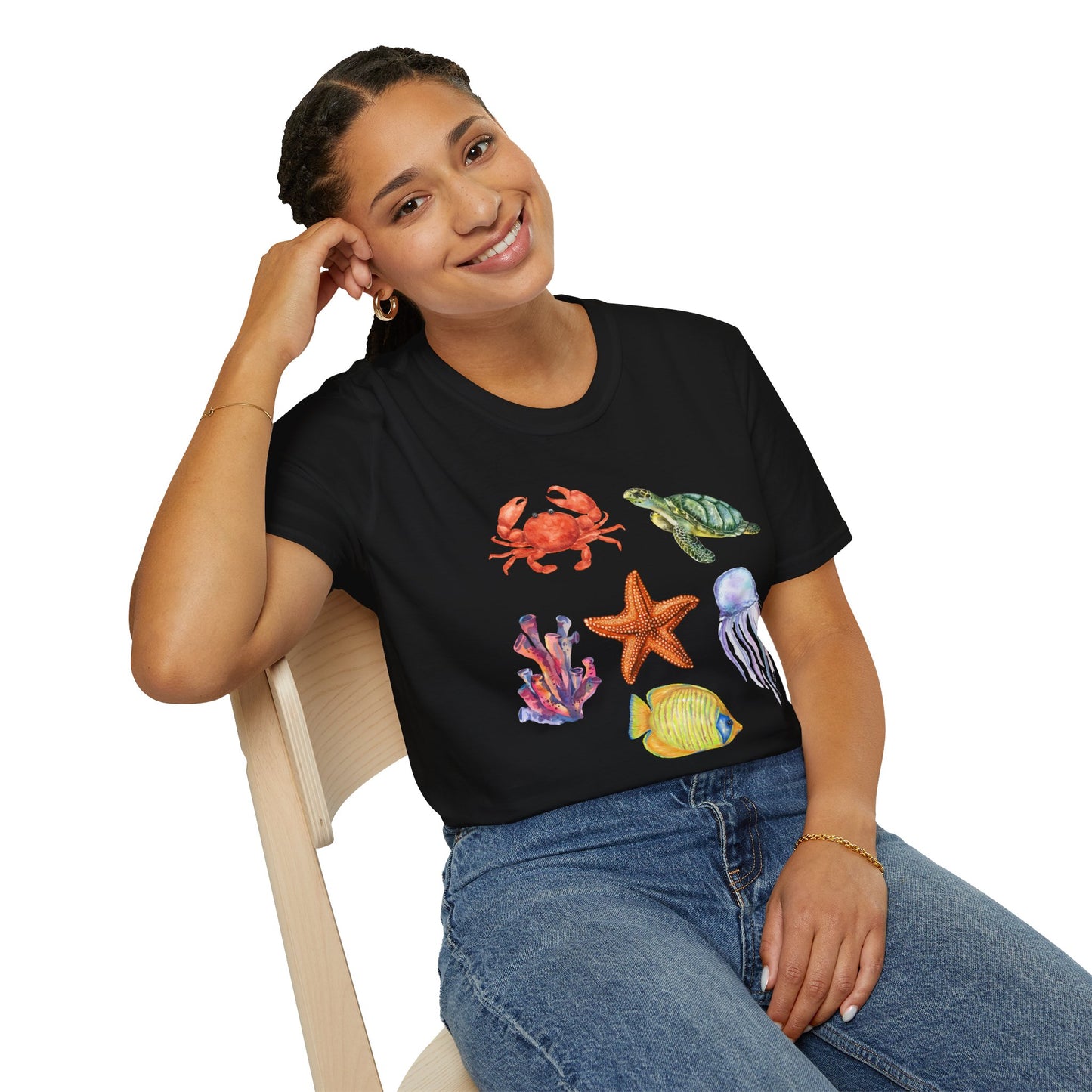 Ocean Creatures Soft Style Tee