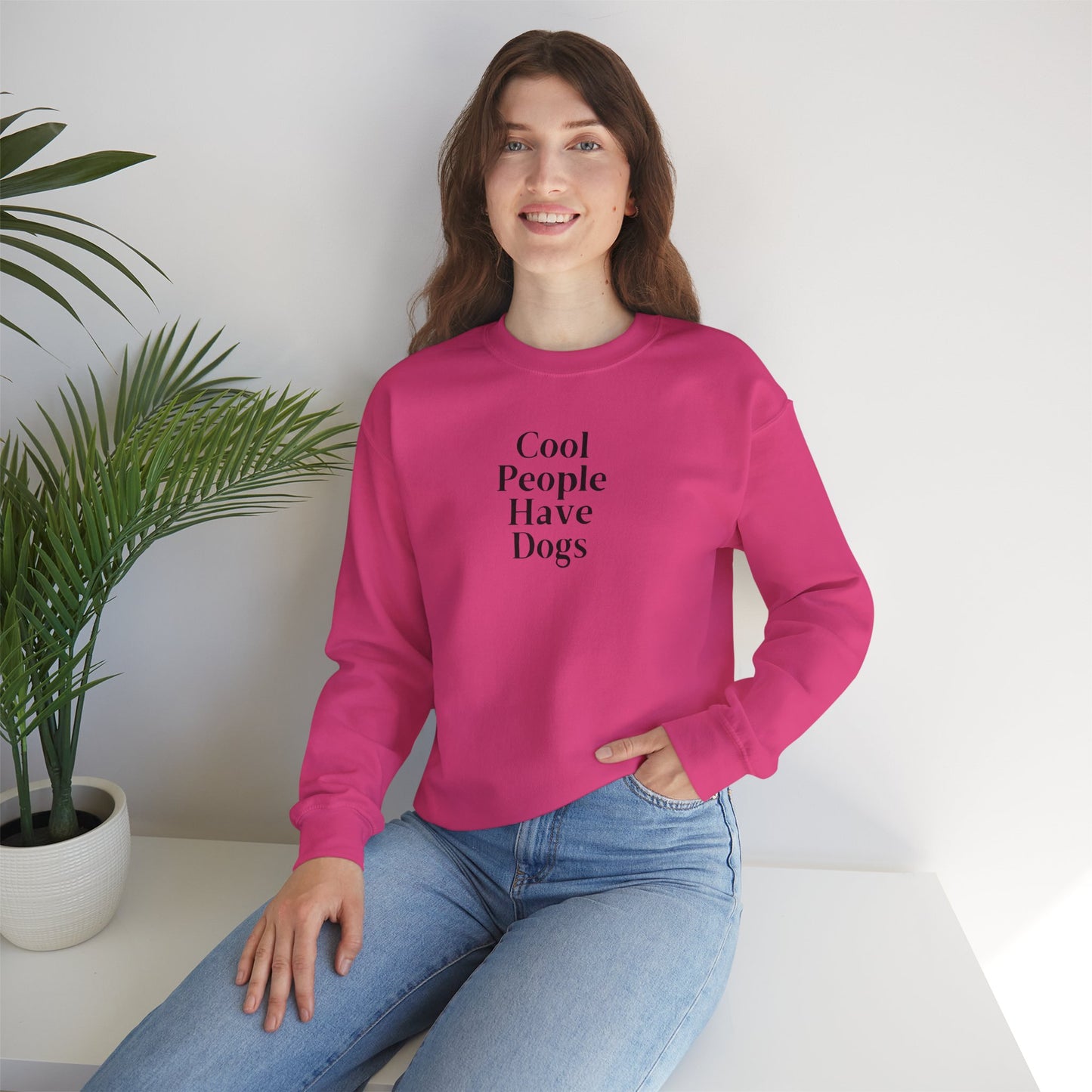 Cool People Have Dogs Unisex Crewneck