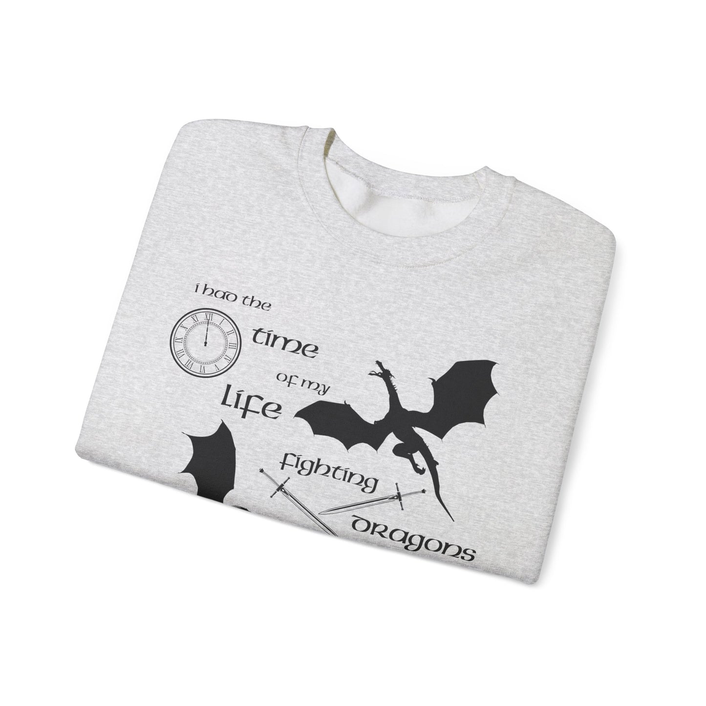 Fighting Dragons With You Crewneck Sweatshirt
