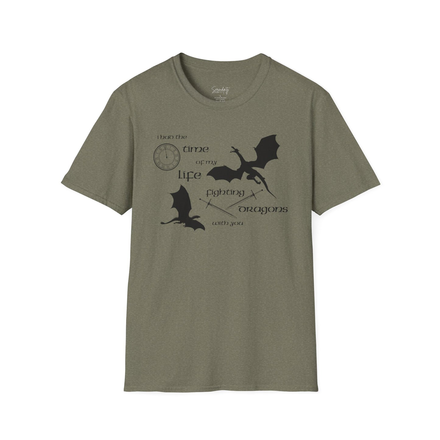 Fighting Dragons With You Soft Style Tee