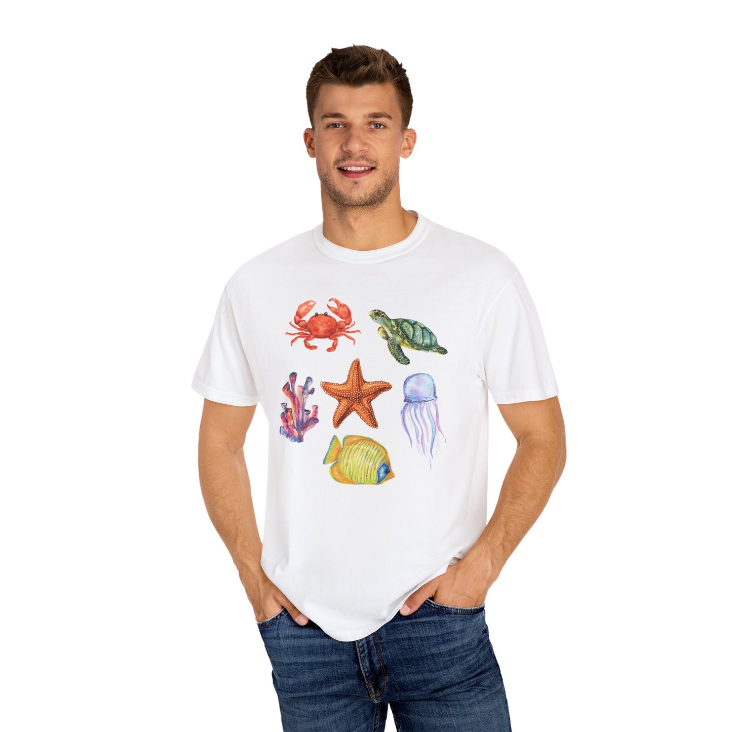 Ocean Creatures Comfort Colors Tee