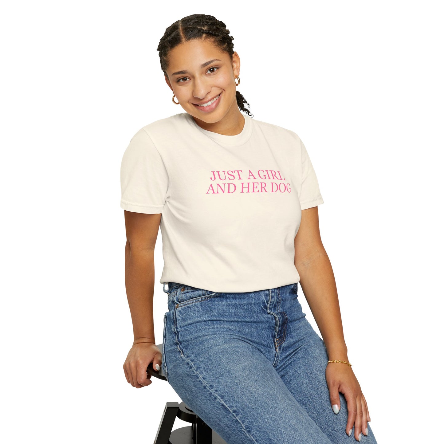 Just a Girl and Her Dog Comfort Colors Tee