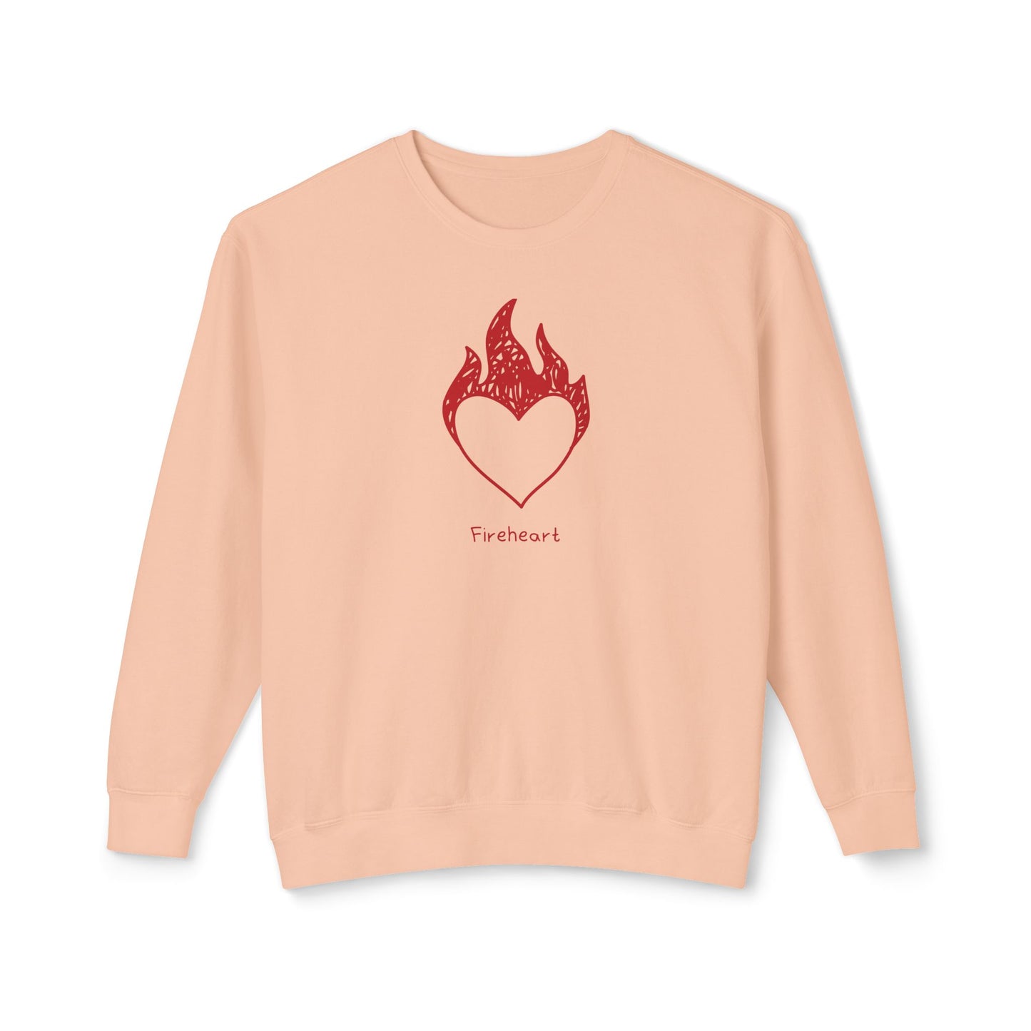 Fireheart Hand-drawn Comfort Colors Sweatshirt