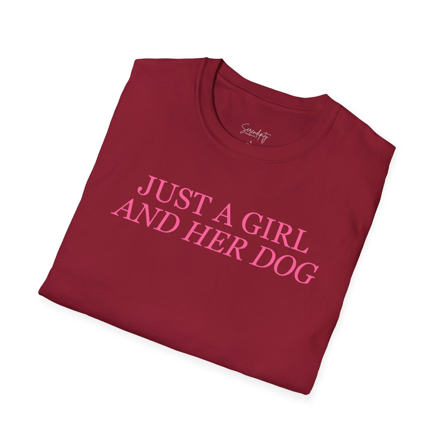 Just a Girl and Her Dog Soft Style Tee