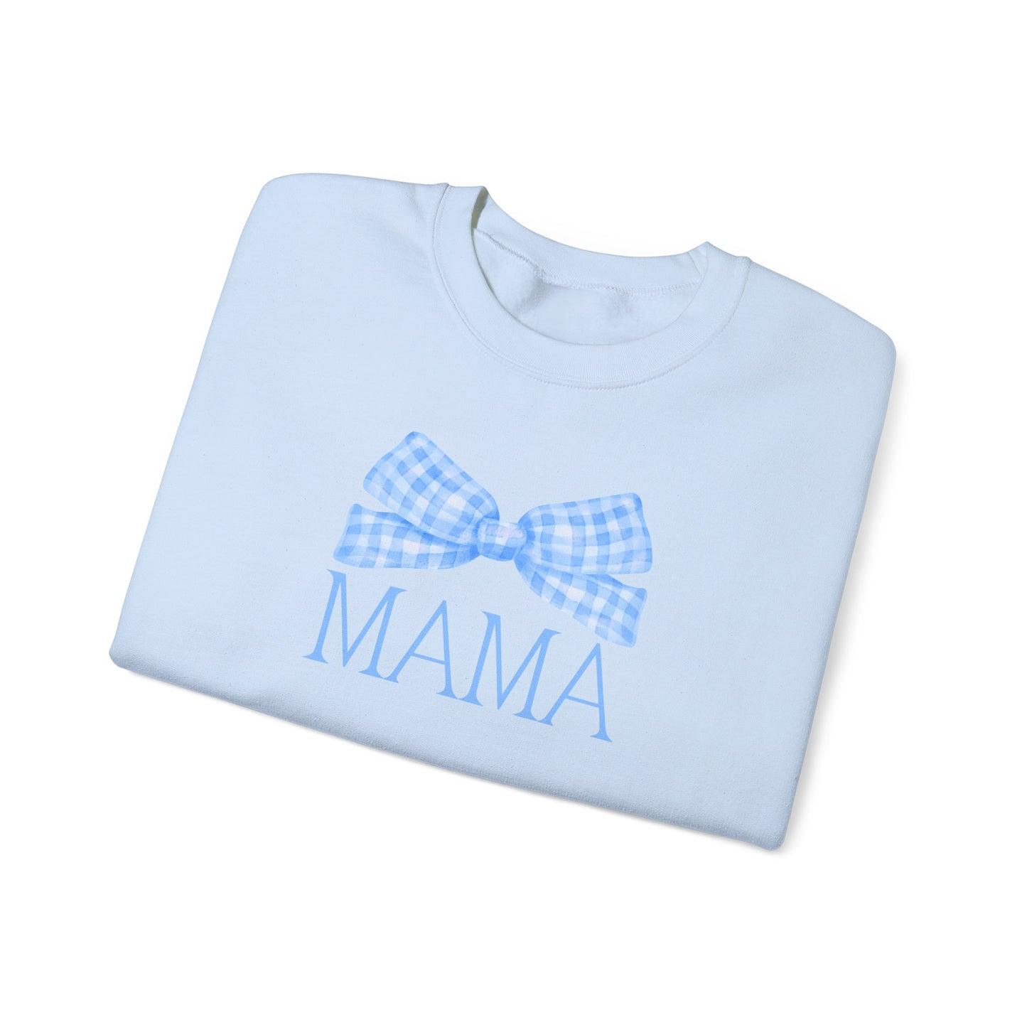 Blue Mama Bow Crewneck Sweatshirt