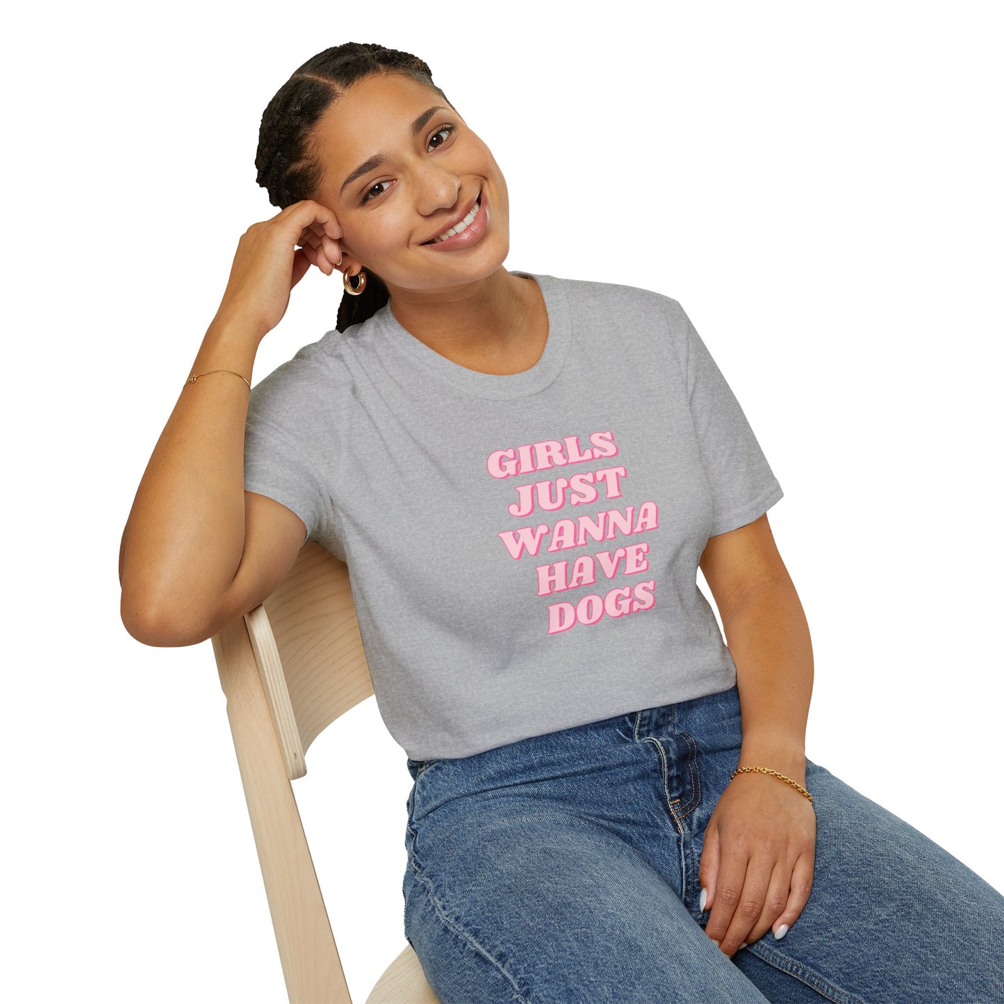 Girls Just Wanna Have Dogs Soft Style Tee