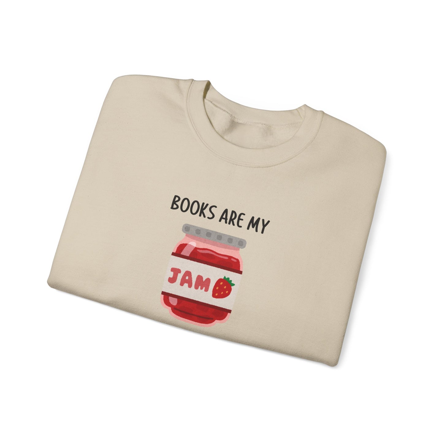Books Are My Jam Crewneck Sweatshirt