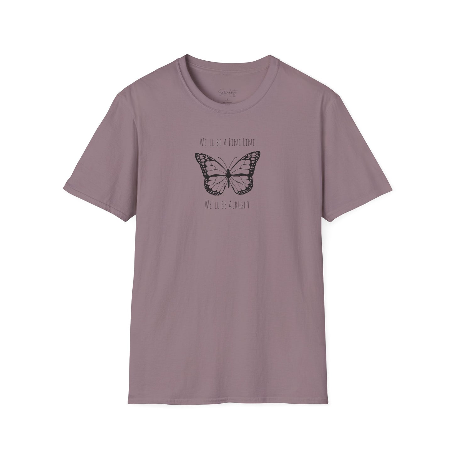 Fine Line Butterfly Soft Style Tee