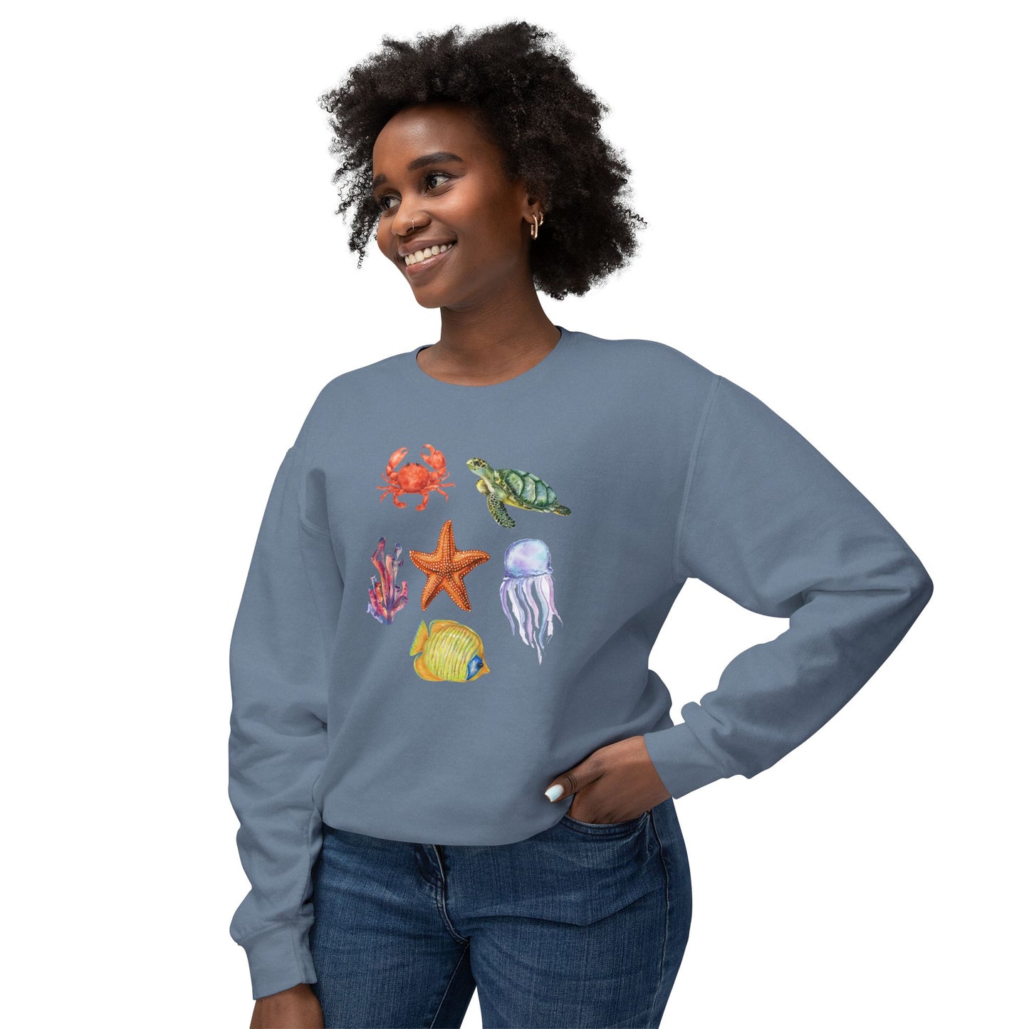 Ocean Creatures Comfort Colors Sweatshirt
