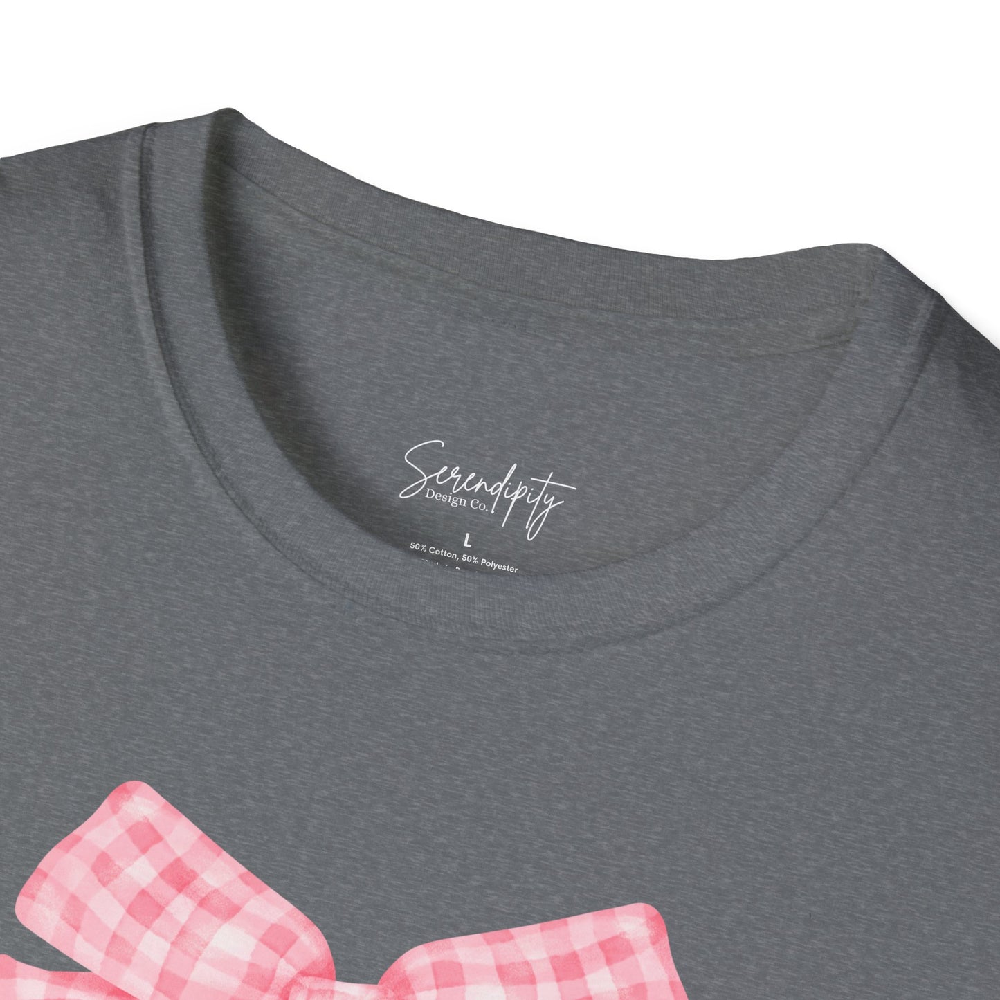 Mama Pink Bow Soft Style Tee