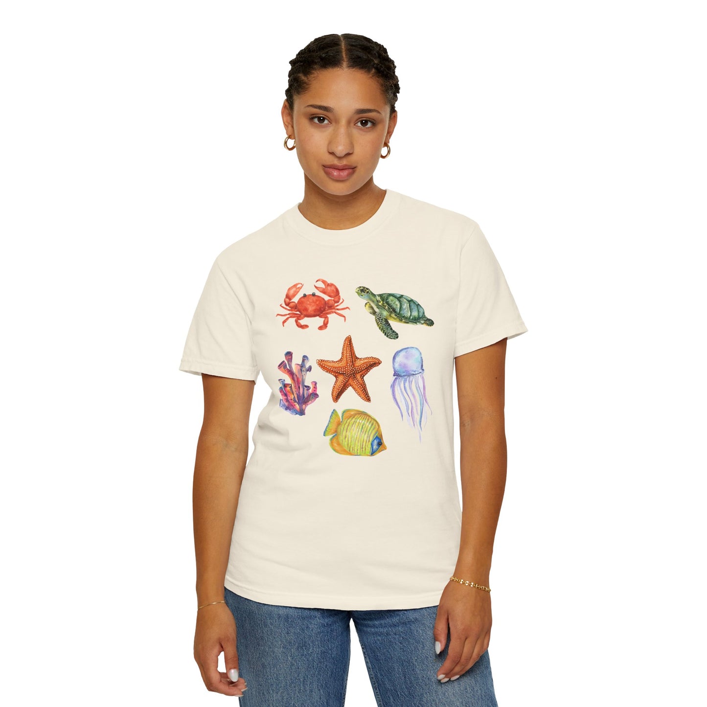 Ocean Creatures Comfort Colors Tee