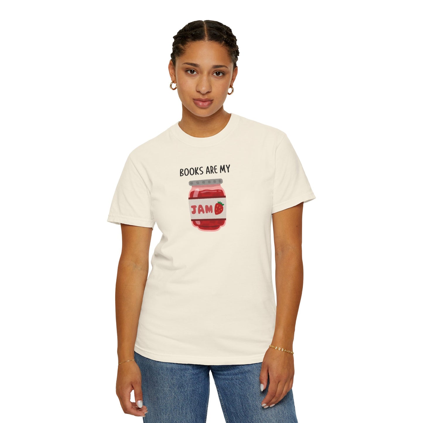 Books Are My Jam Comfort Colors Tee