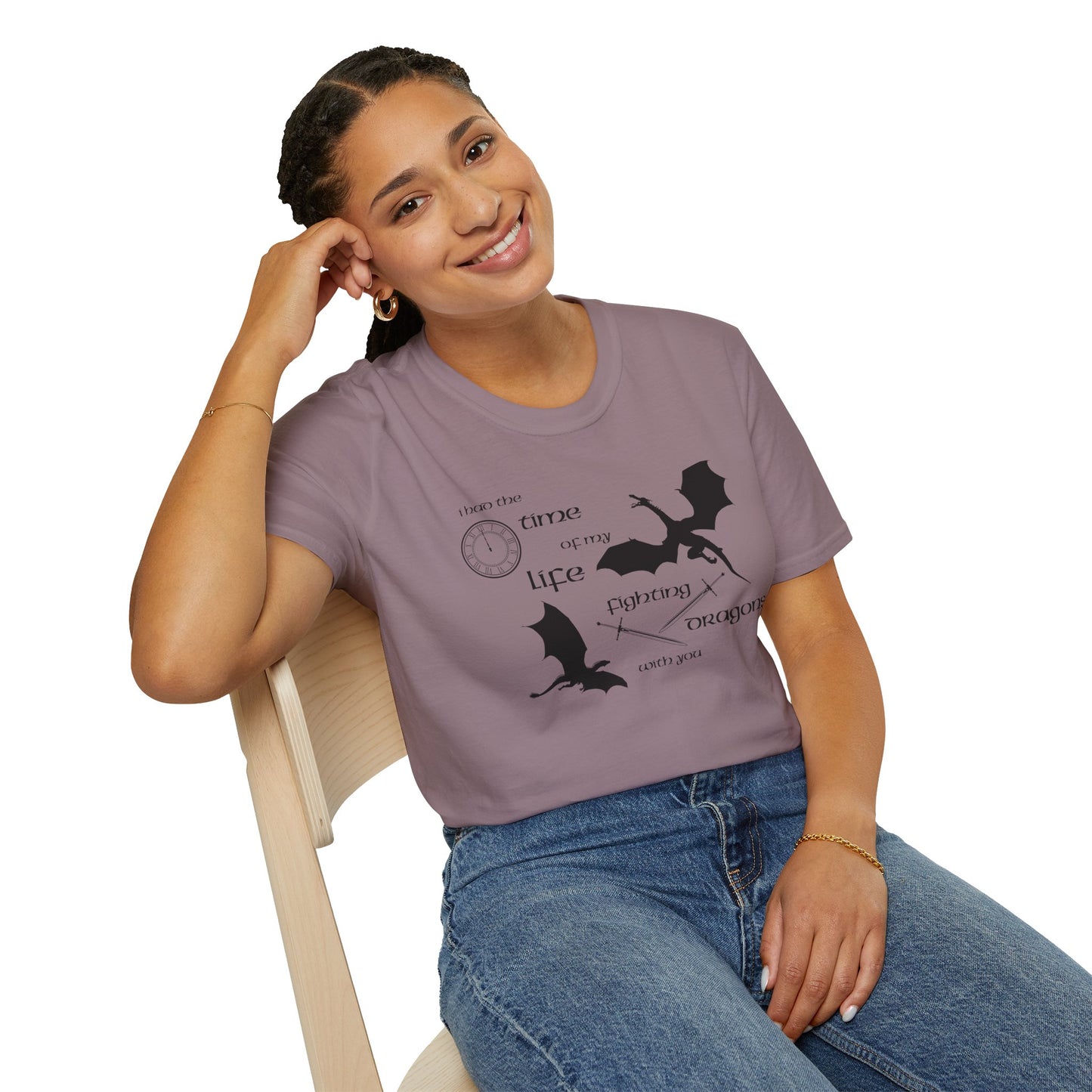 Fighting Dragons With You Soft Style Tee