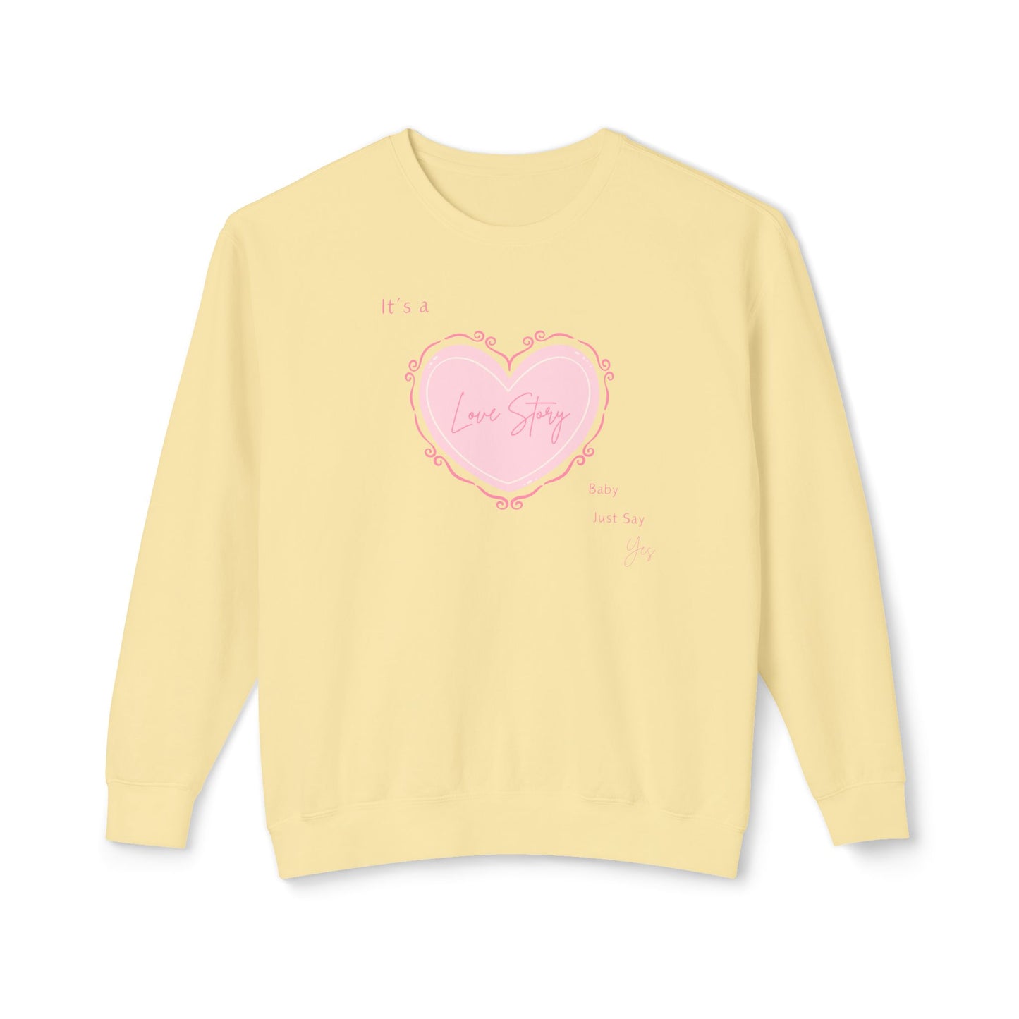 Love Story Coquette Comfort Colors Sweatshirt