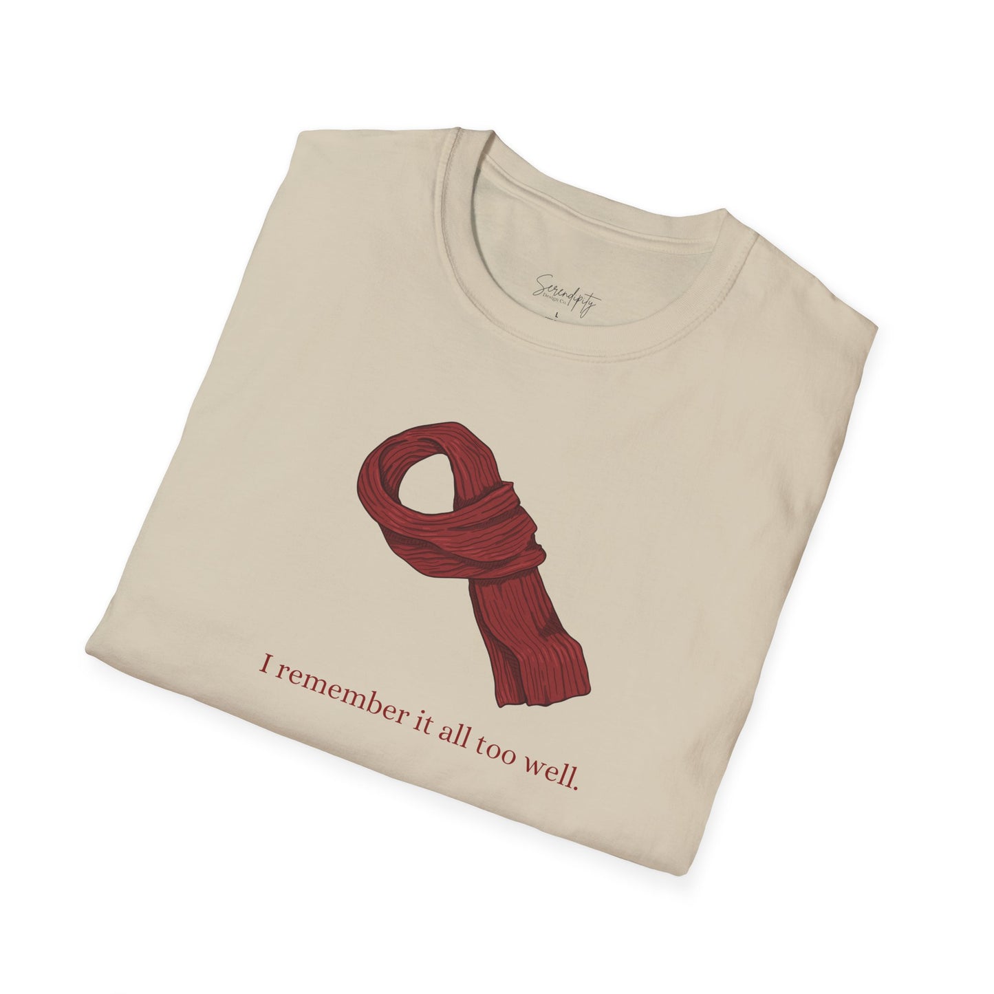 Red Scarf Soft Style Tee