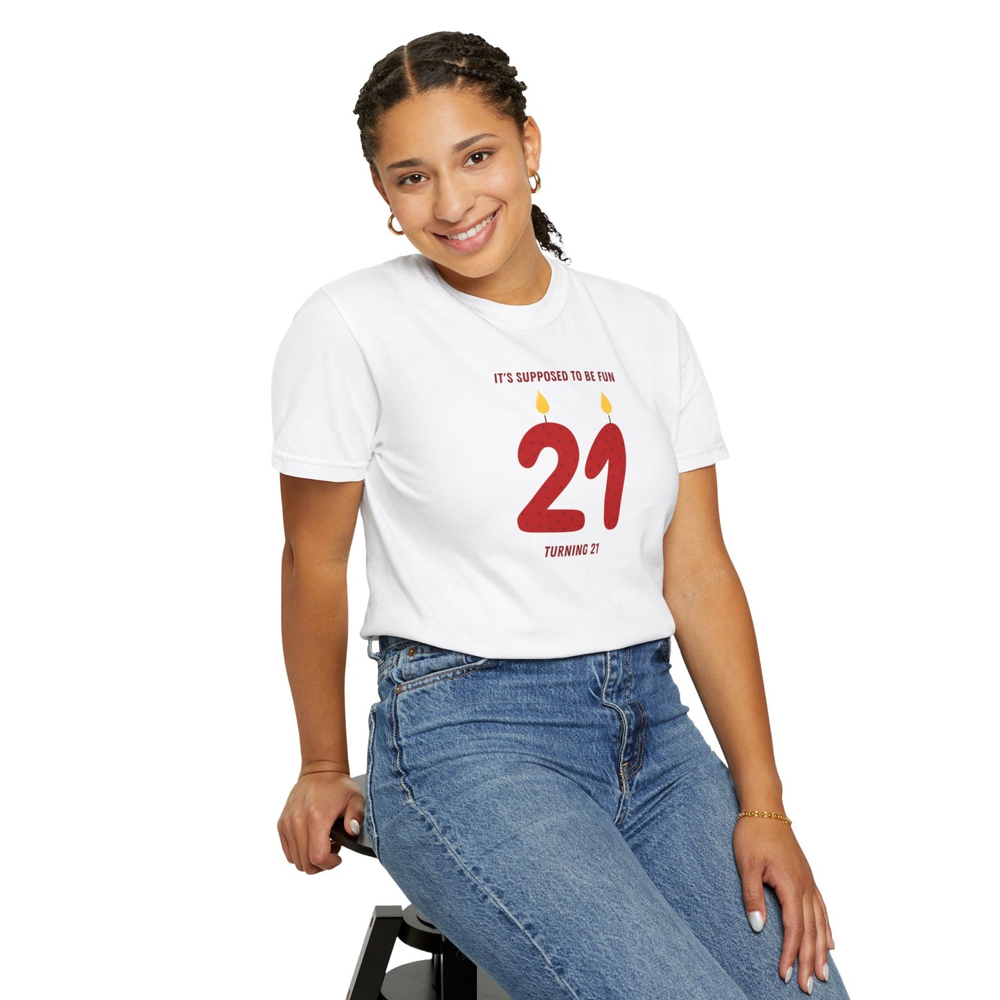 Turning 21 Comfort Colors Tee